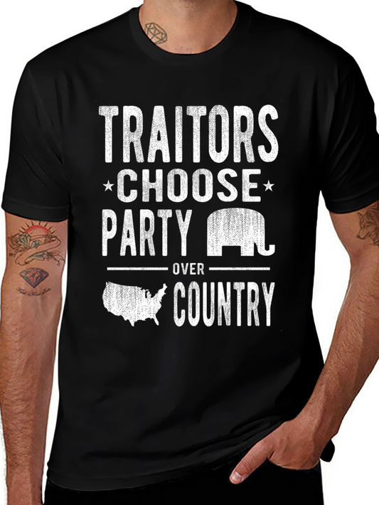 Traitors Party Over Country Graphic Tee