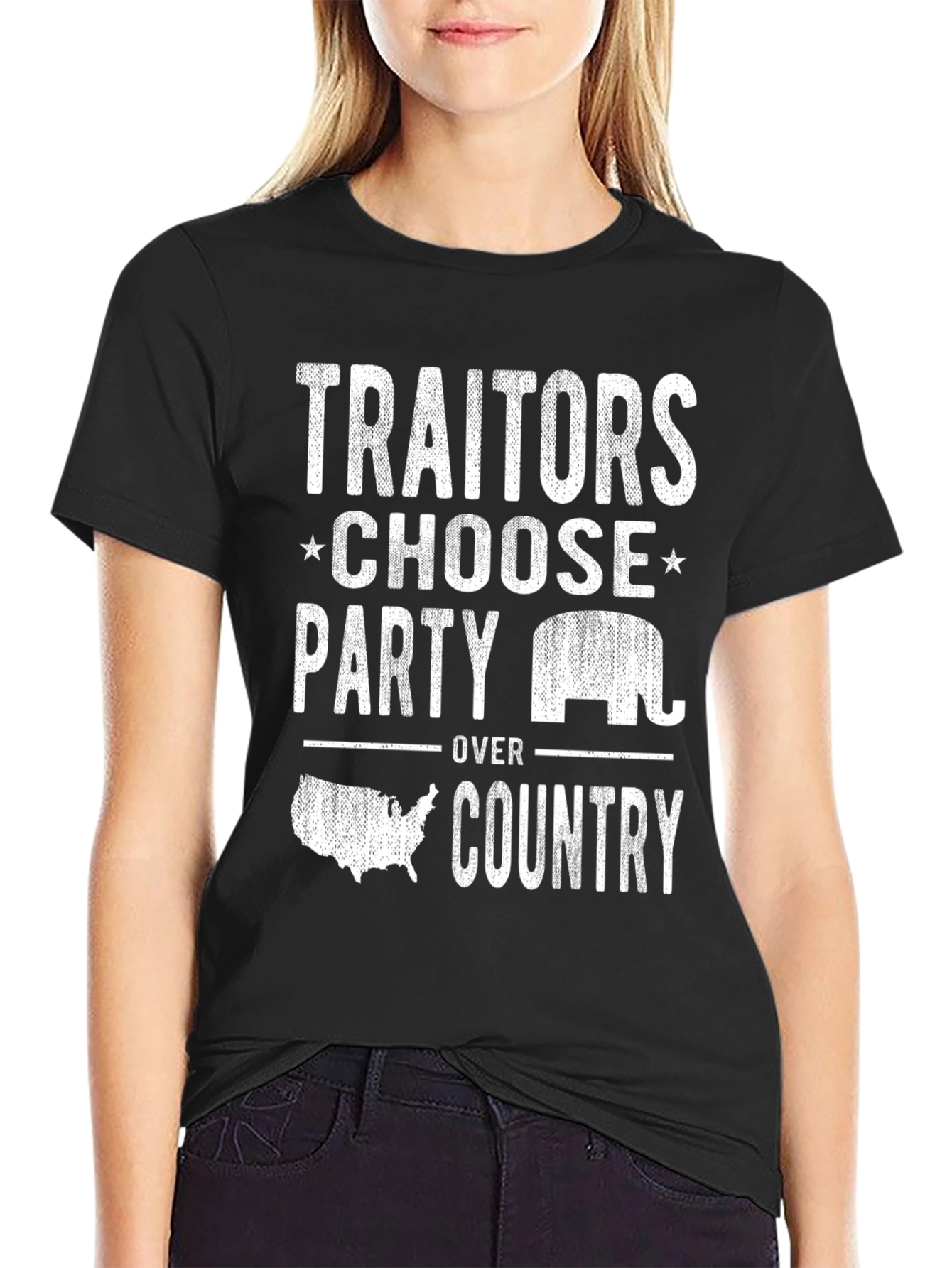 Traitors Party Over Country Graphic Tee