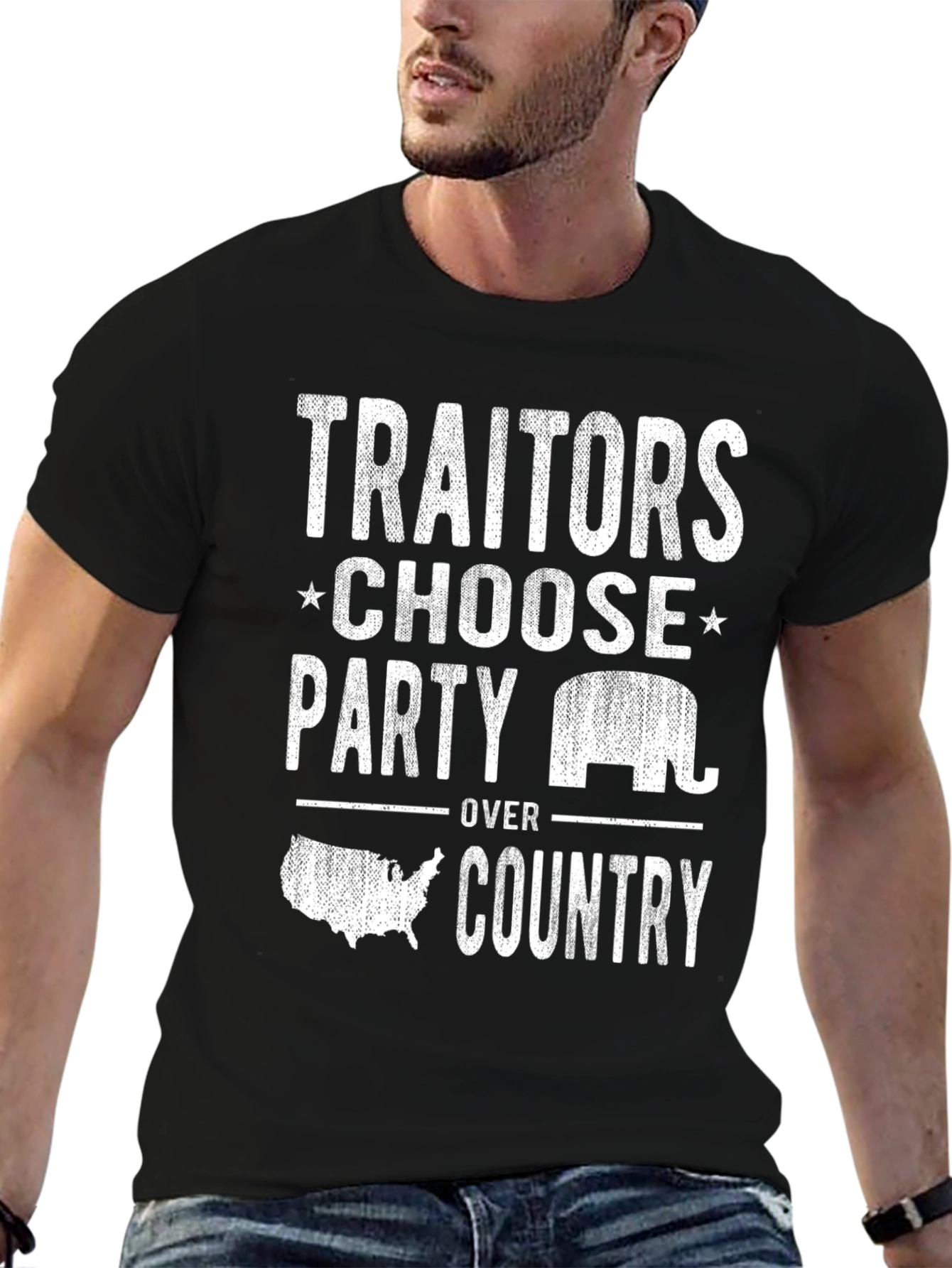Traitors Party Over Country Graphic Tee