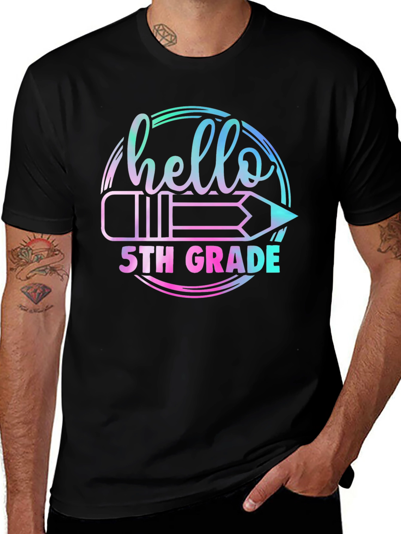 Hello 5th Grade Graphic T-Shirt