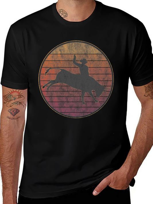 Rodeo Bull Rider Graphic T-Shirt