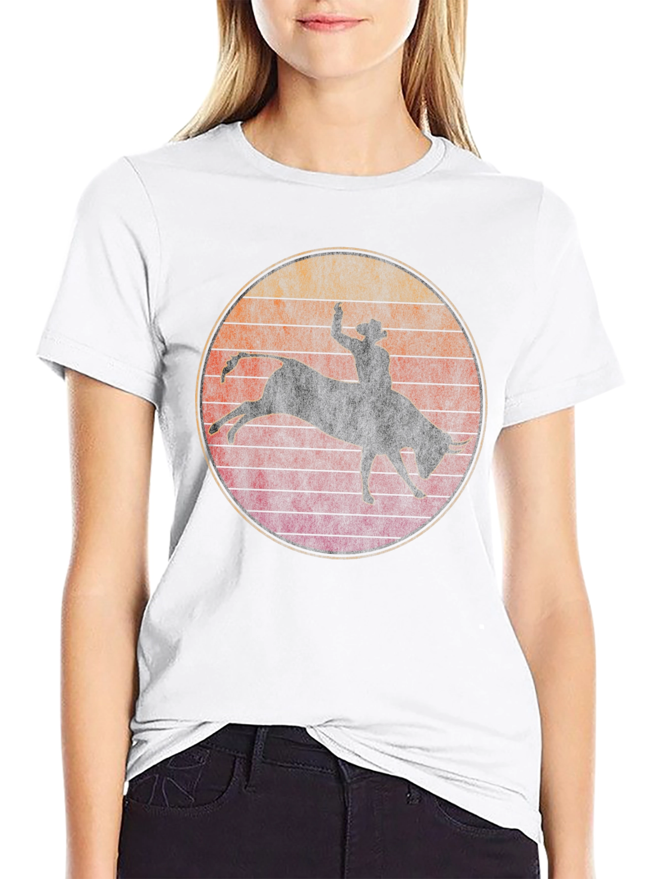Rodeo Bull Rider Graphic T-Shirt