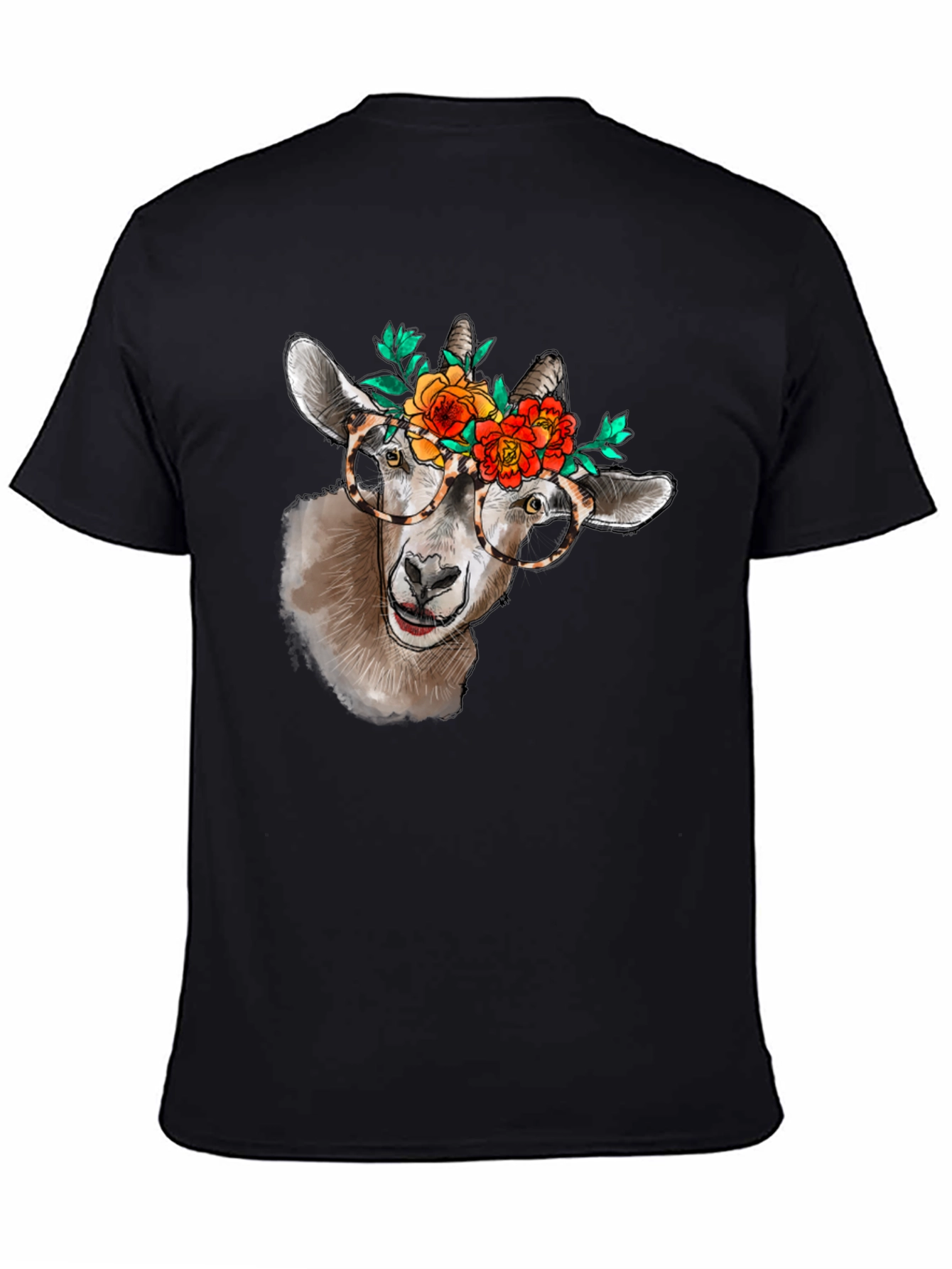 Goat with Flowers T-Shirt