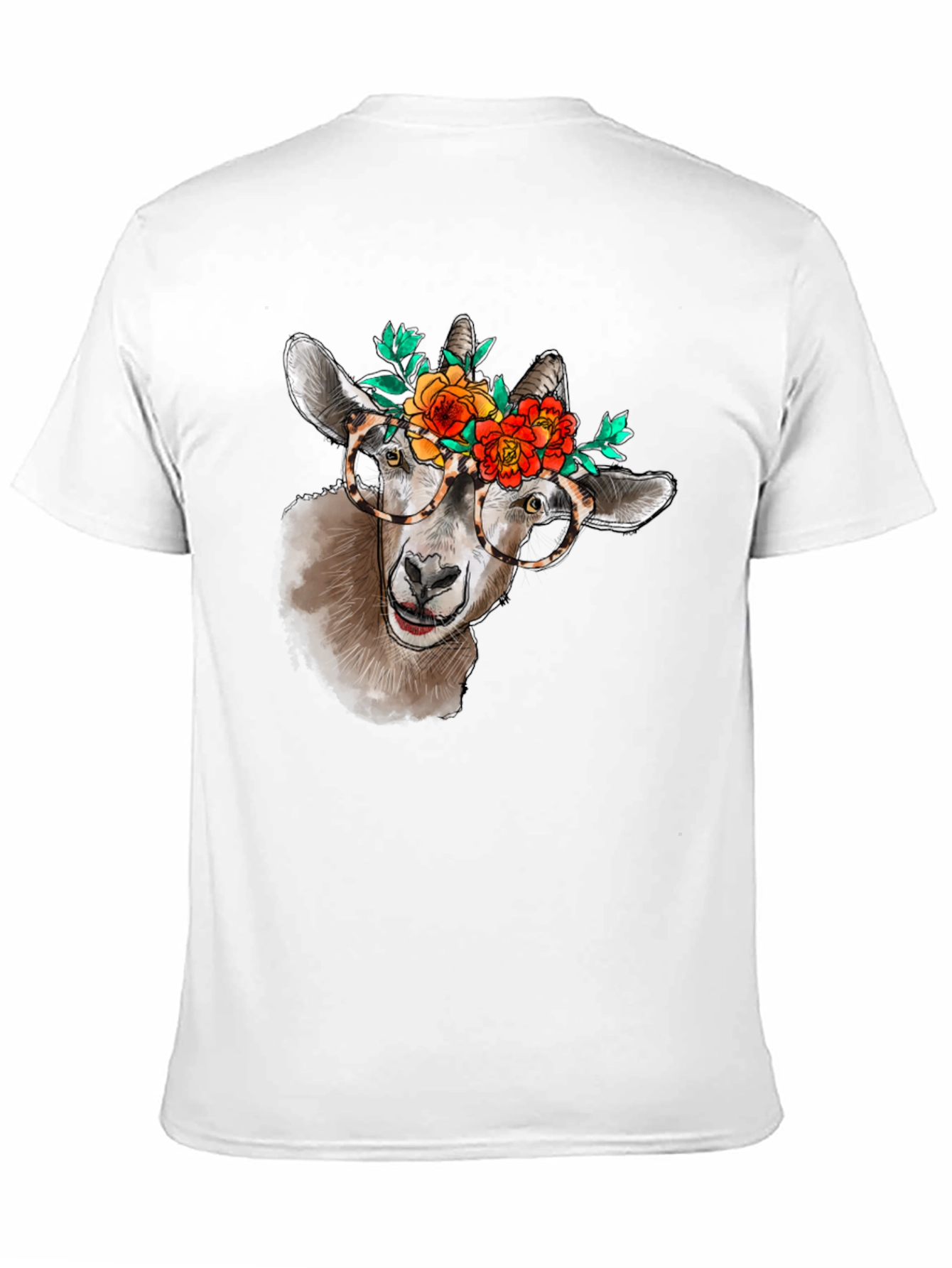 Goat with Flowers T-Shirt