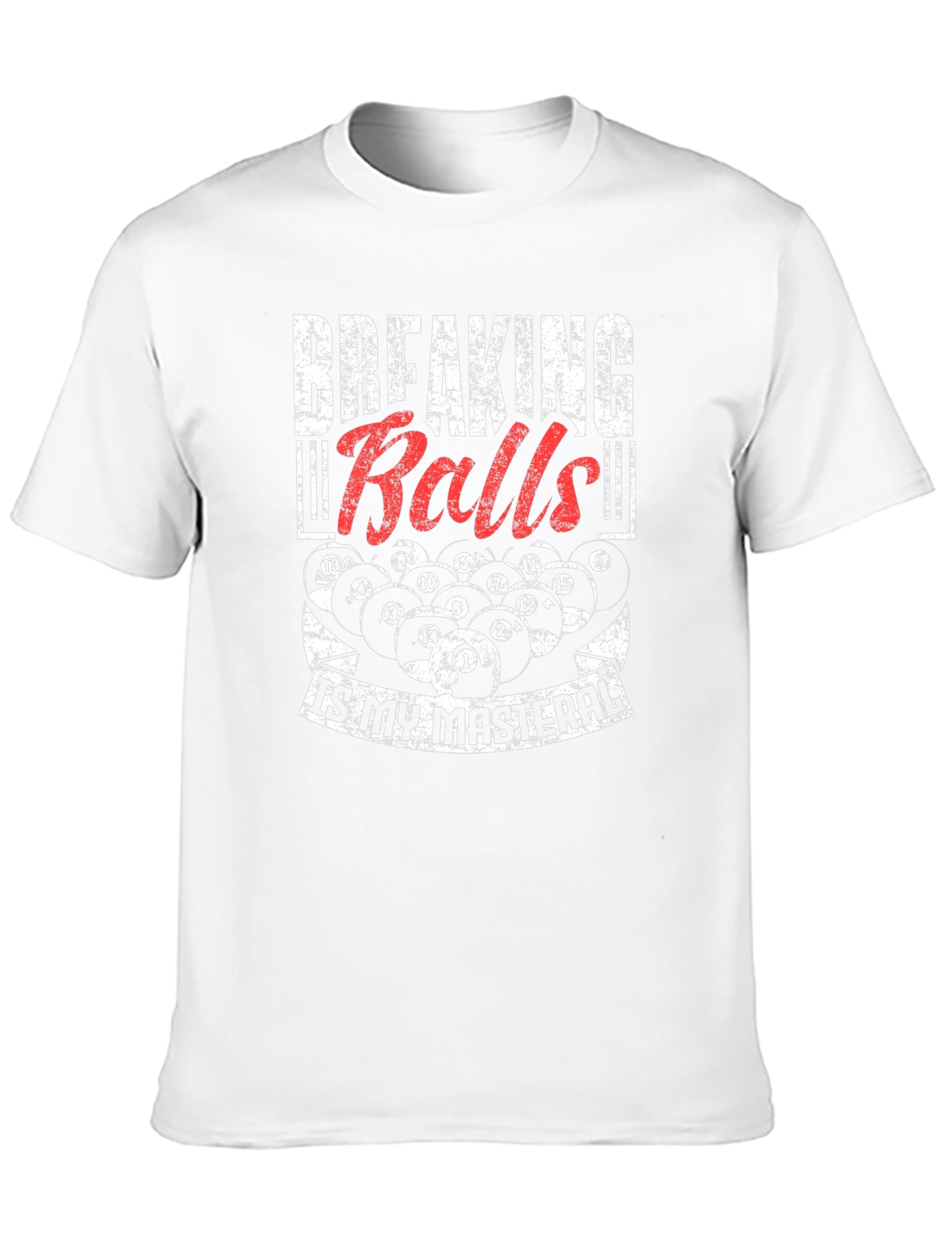 Breaking Balls T-Shirt - Funny Billiards Pool Player Tee