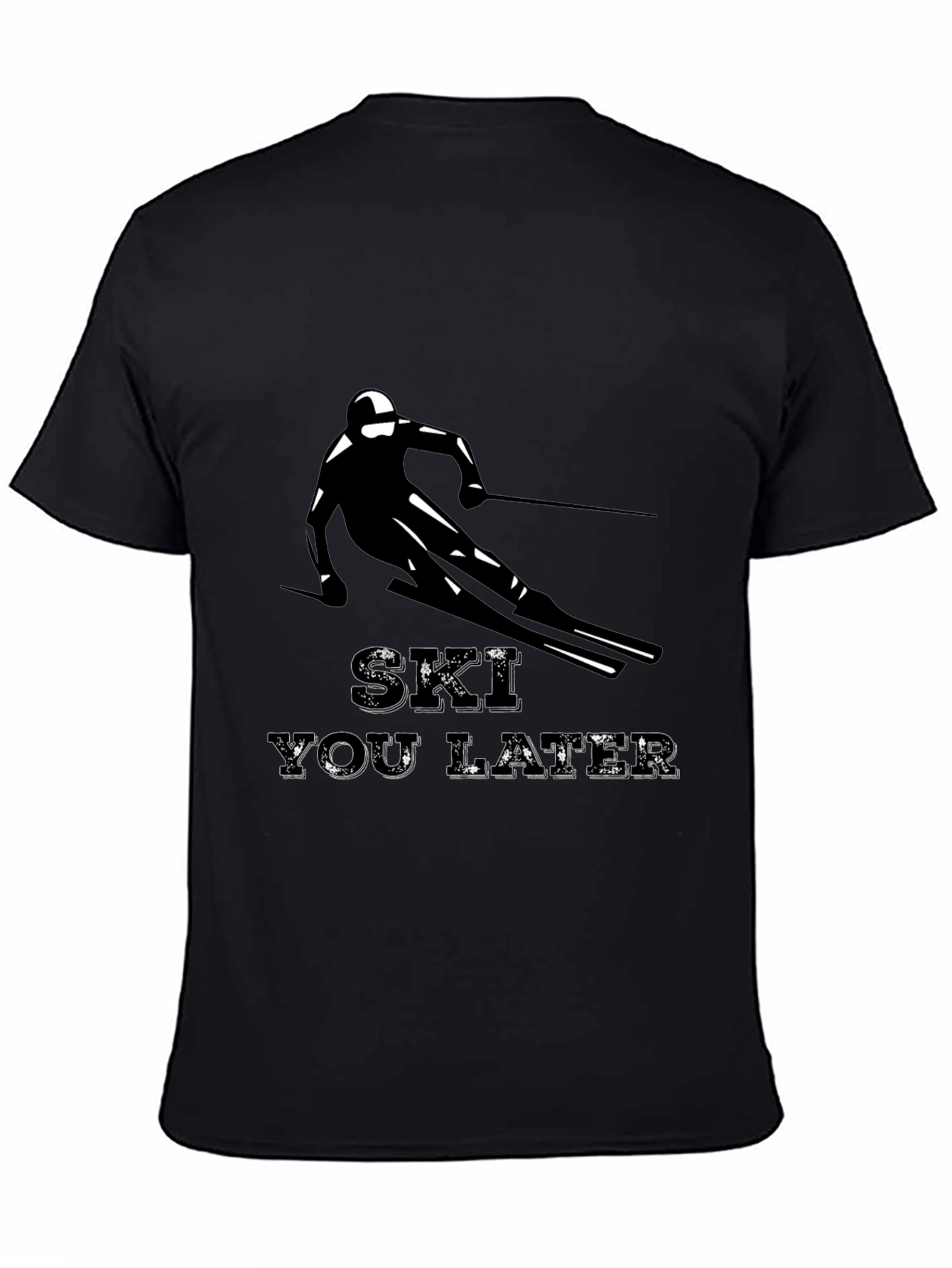 Ski You Later Graphic Tee - Black