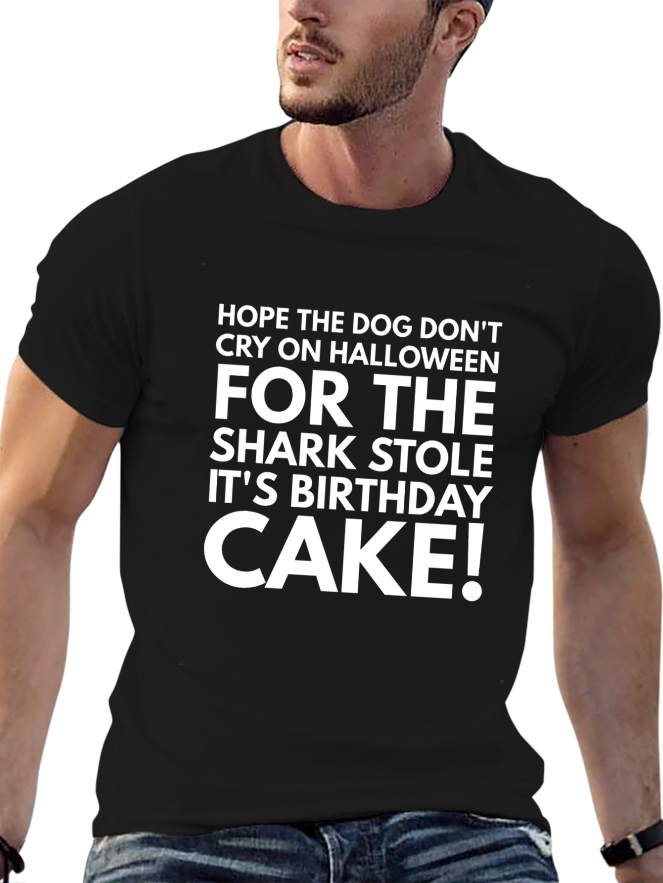 Halloween Birthday Cake T-Shirt - Mens Graphic Tee