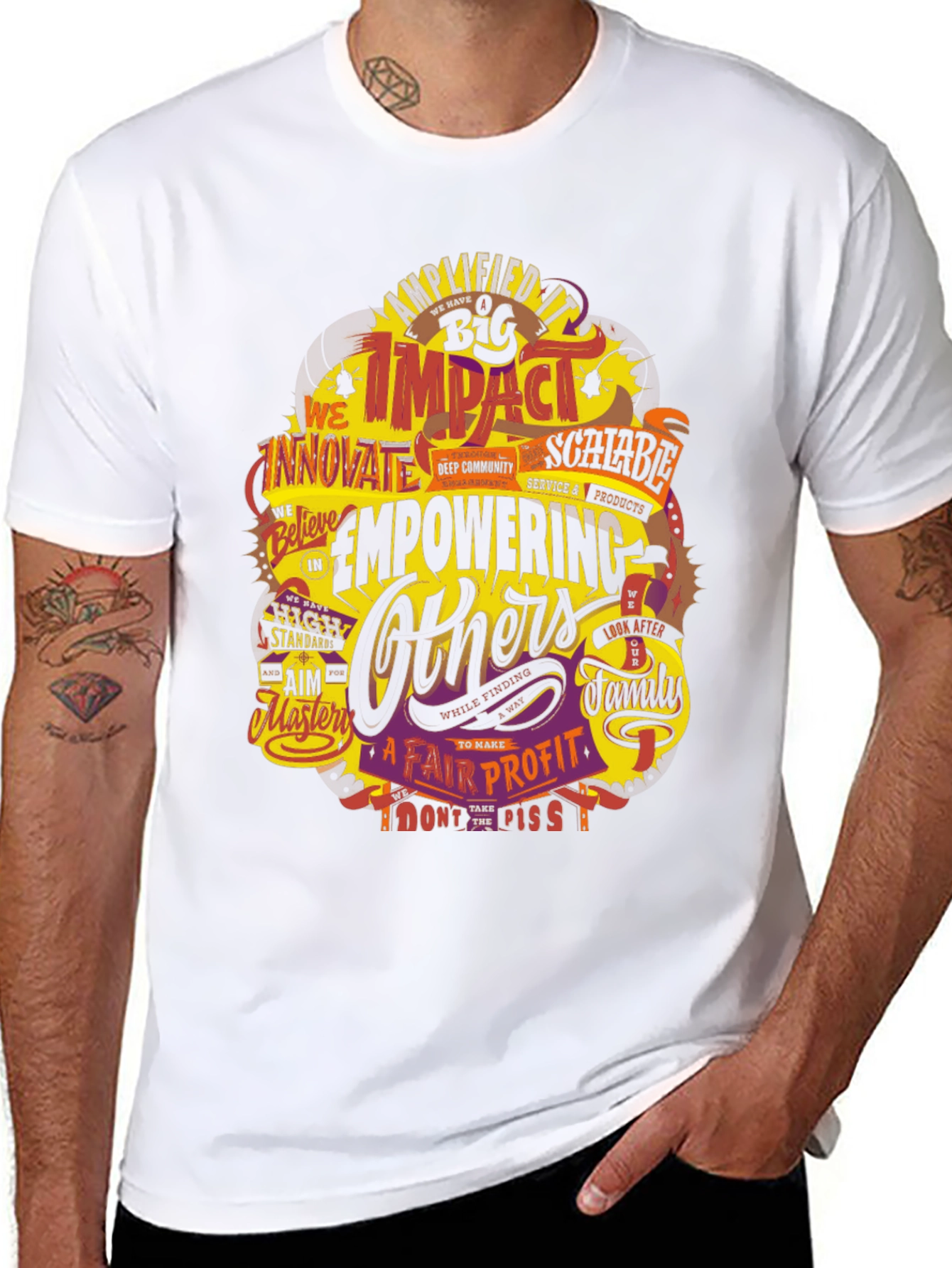 Empowering Others Graphic Tee - Impactful Design