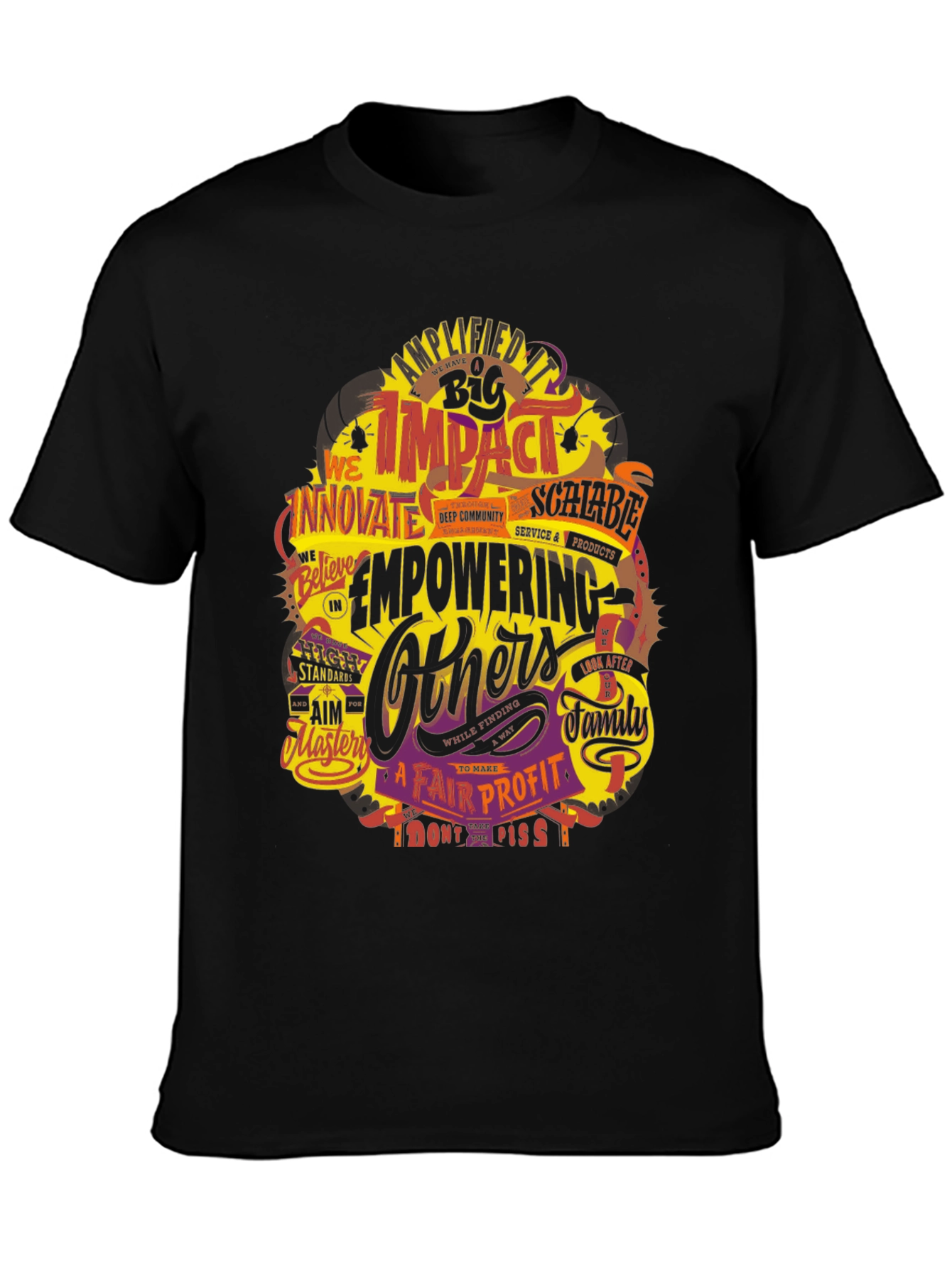 Empowering Others Graphic Tee - Impactful Design