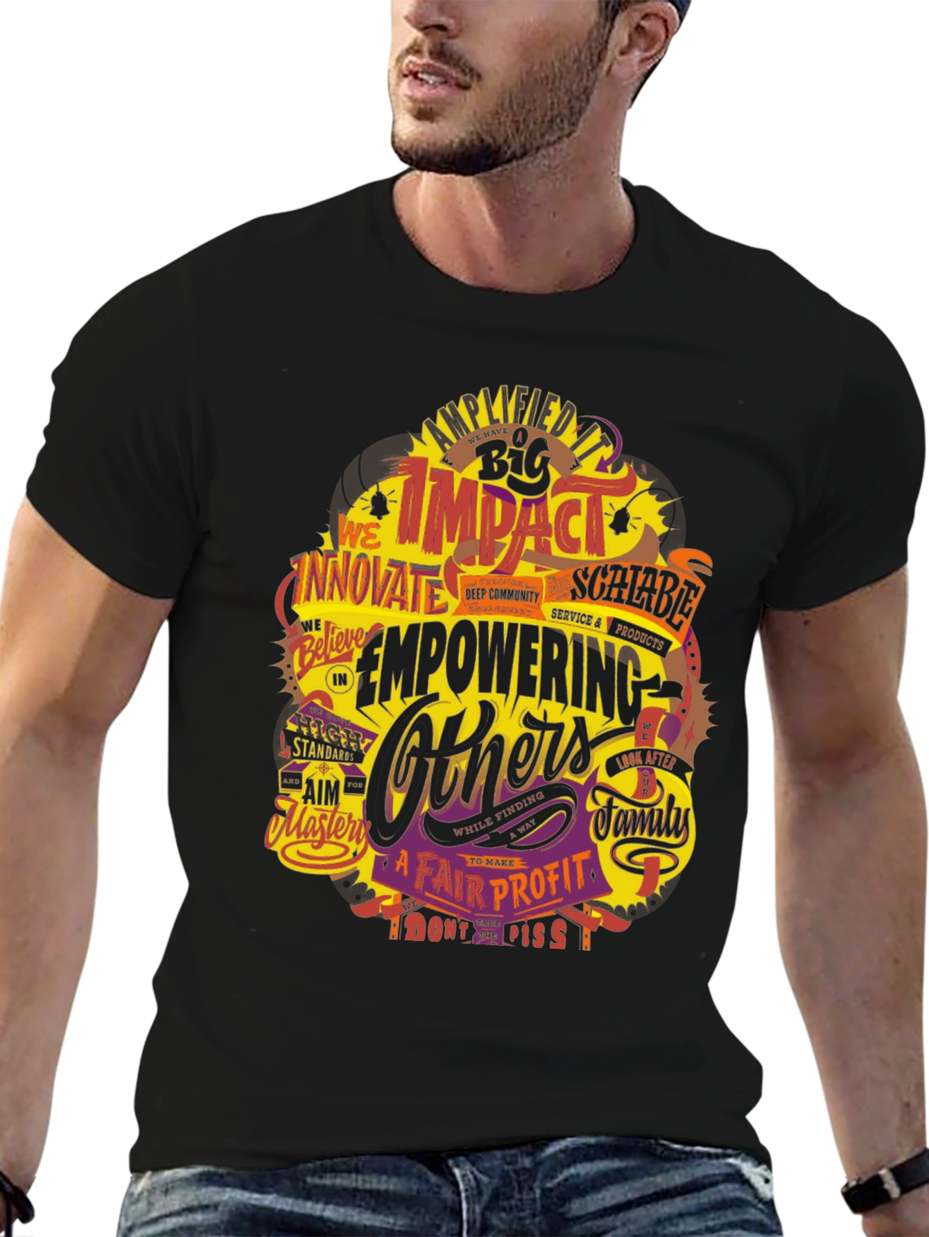 Empowering Others Graphic Tee - Impactful Design