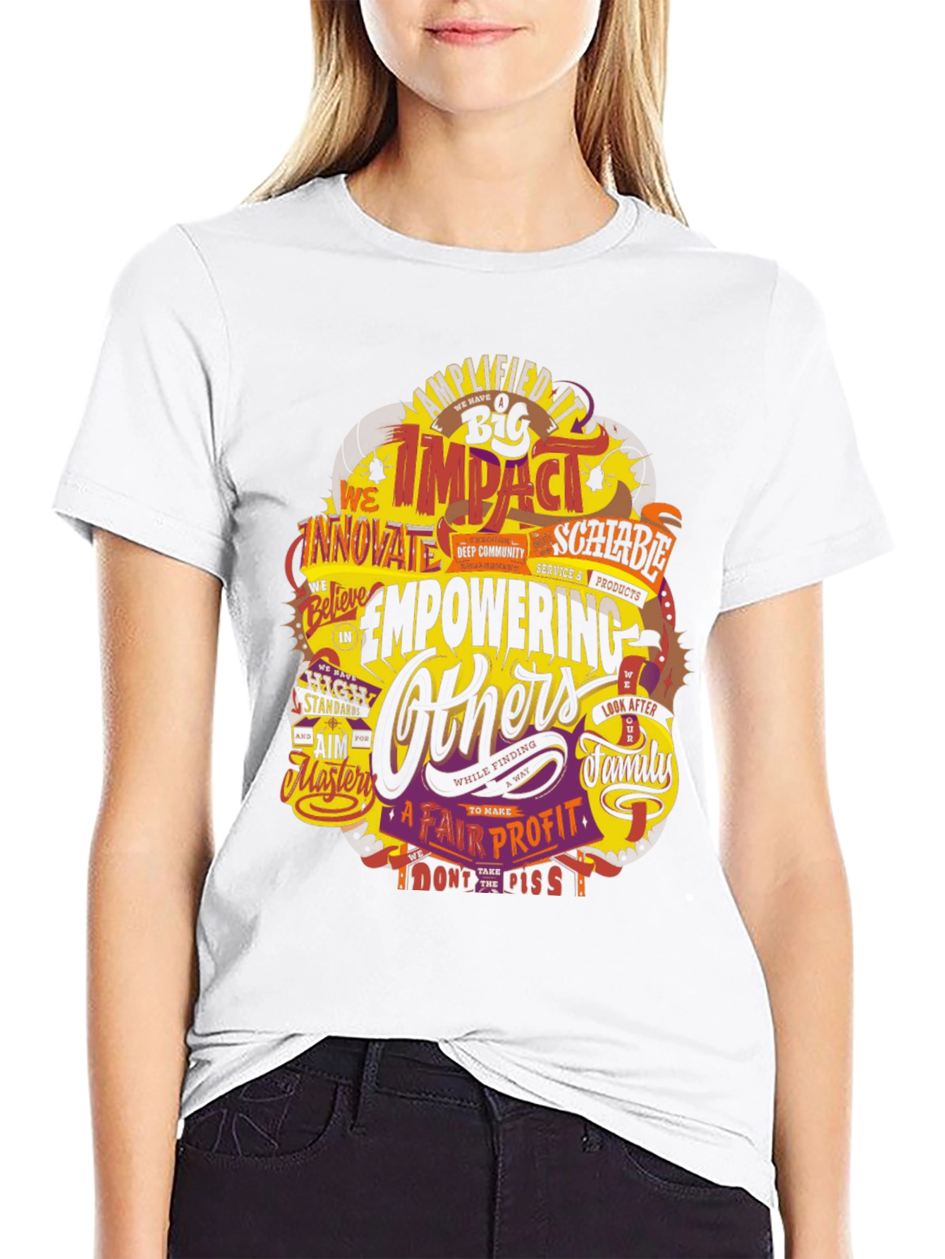 Empowering Others Graphic Tee - Impactful Design
