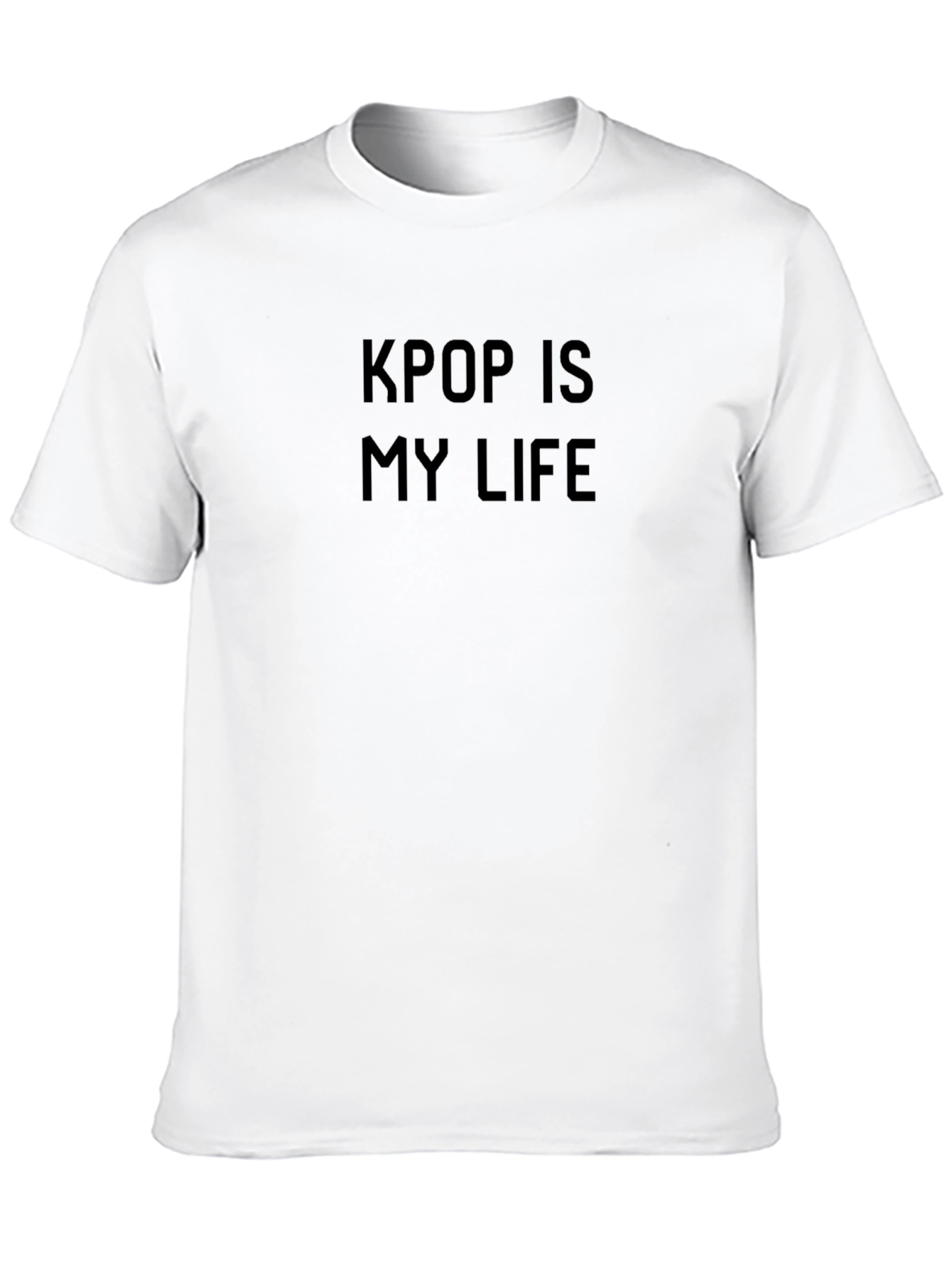 KPOP Is My Life Black T-Shirt