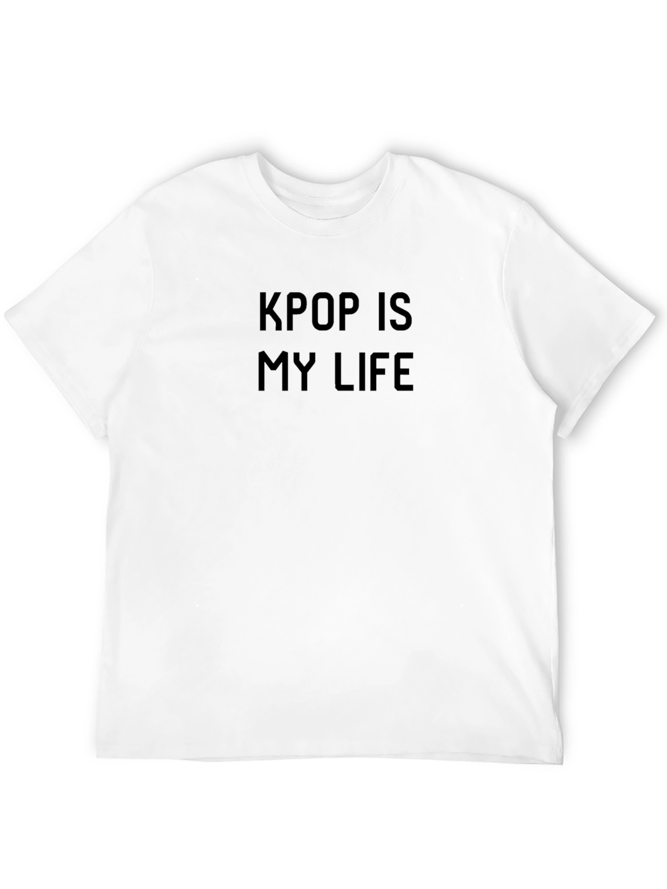 KPOP Is My Life Black T-Shirt