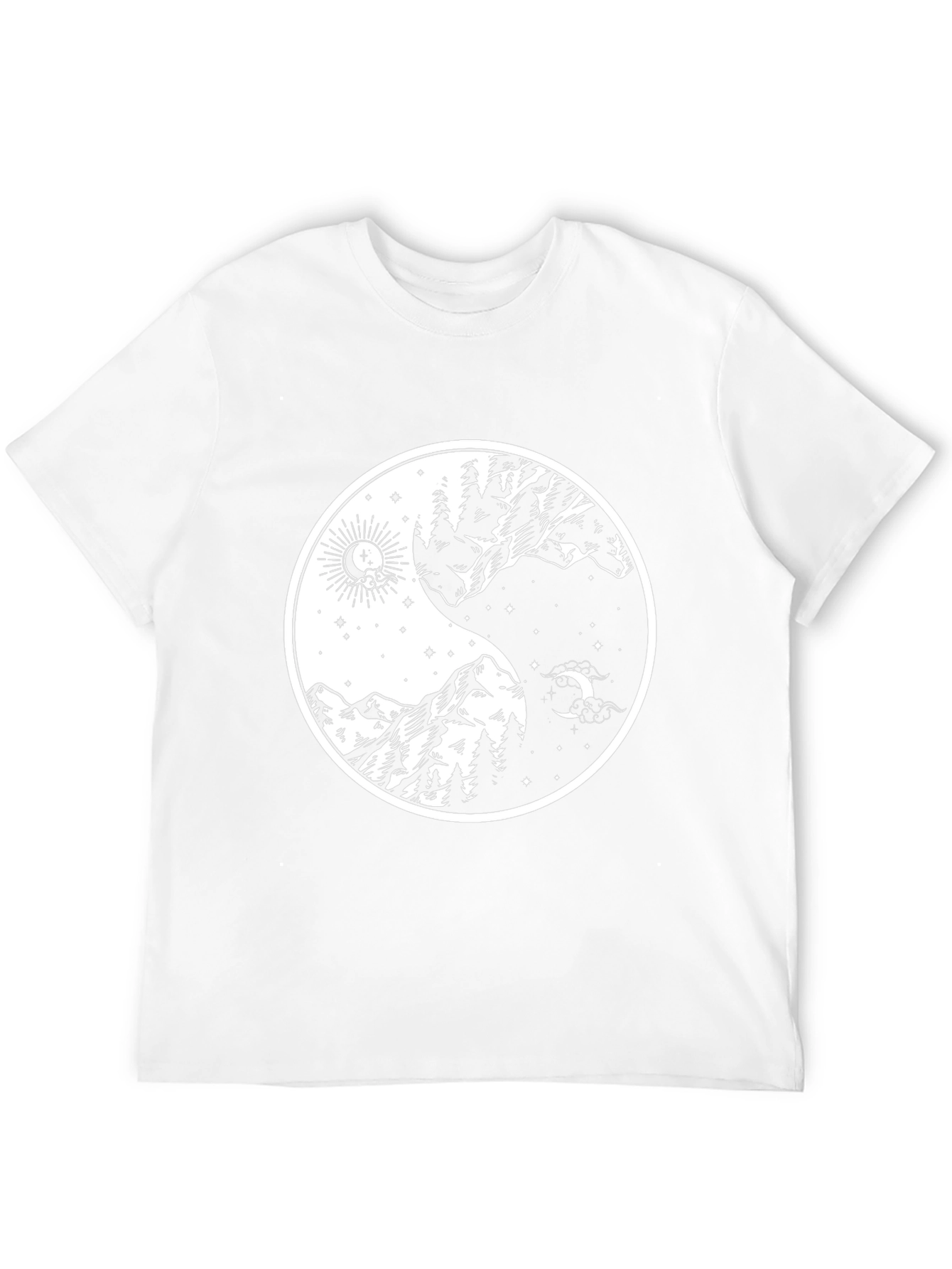 Yin Yang Nature Graphic T-Shirt