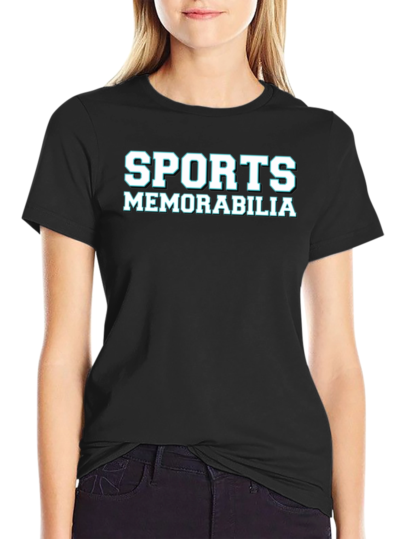 Sports Memorabilia Black Graphic T-Shirt