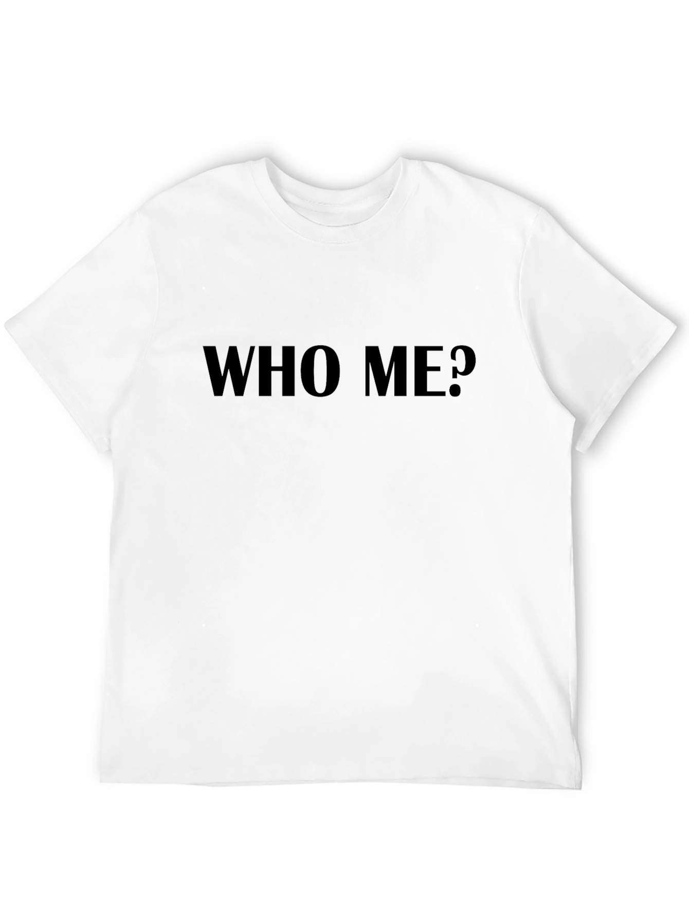 Who Me? Graphic T-Shirt - Casual Cotton Tee
