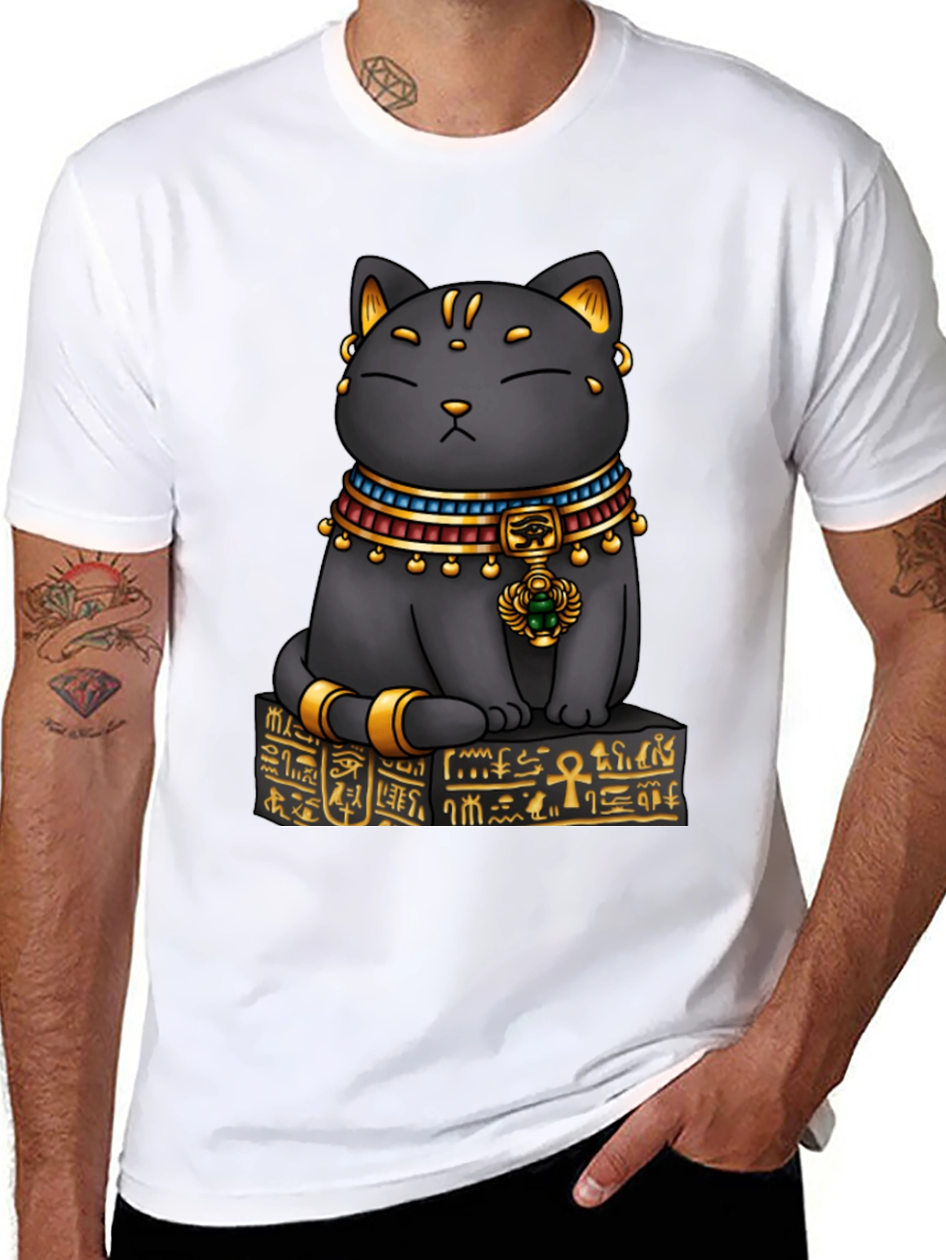 Egyptian Cat T-Shirt - Bastet Graphic Tee