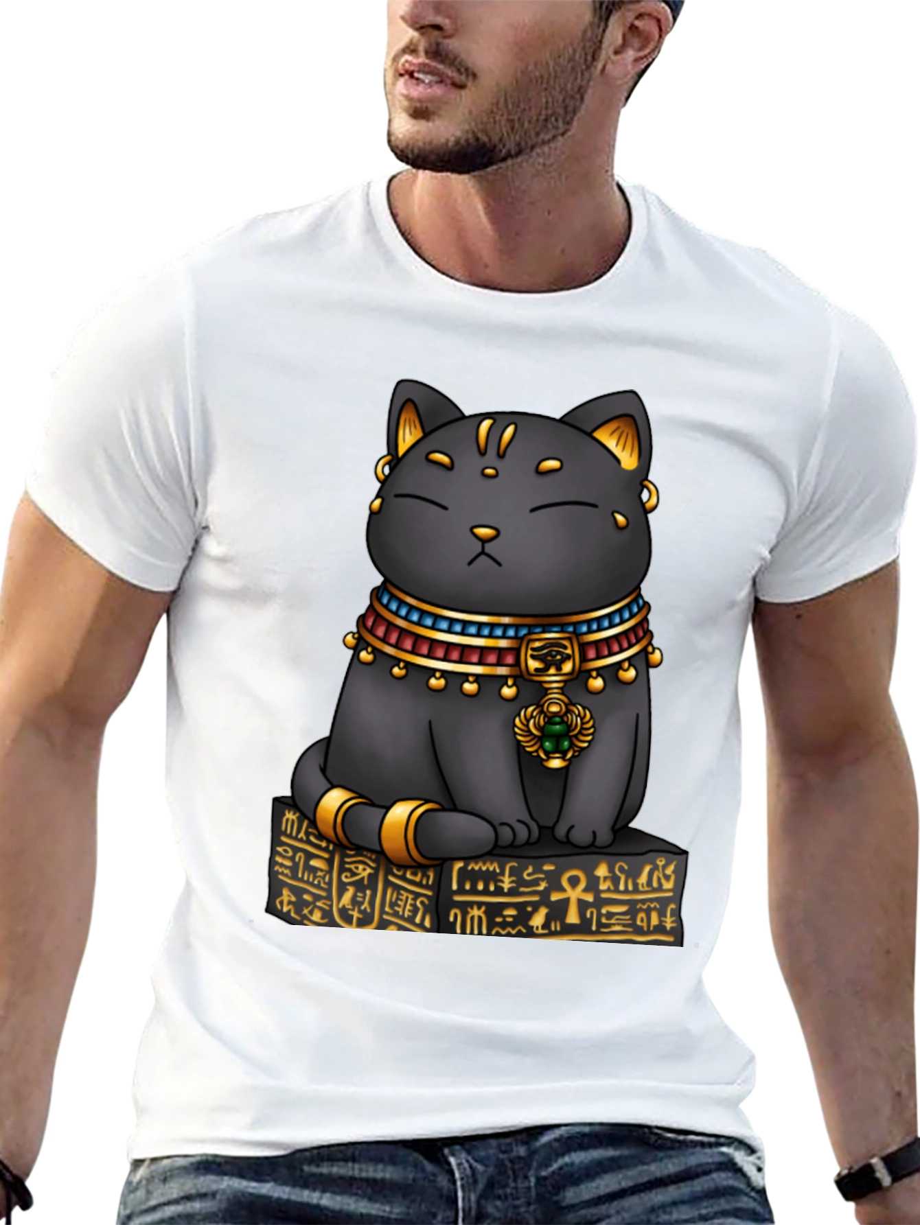 Egyptian Cat T-Shirt - Bastet Graphic Tee