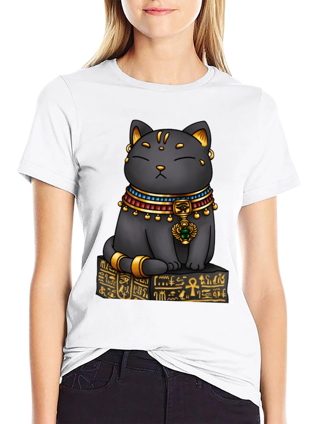 Egyptian Cat T-Shirt - Bastet Graphic Tee