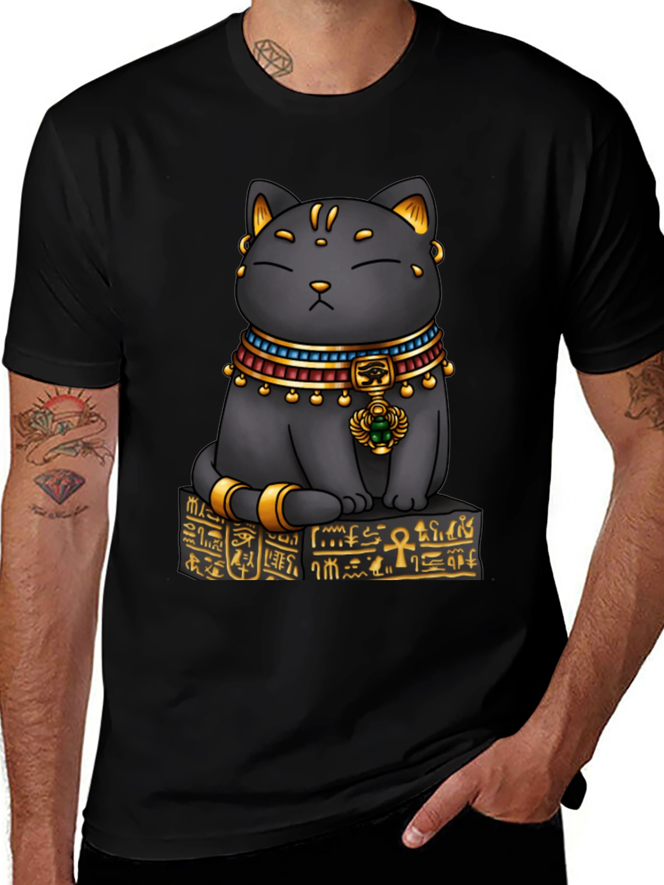 Egyptian Cat T-Shirt - Bastet Graphic Tee
