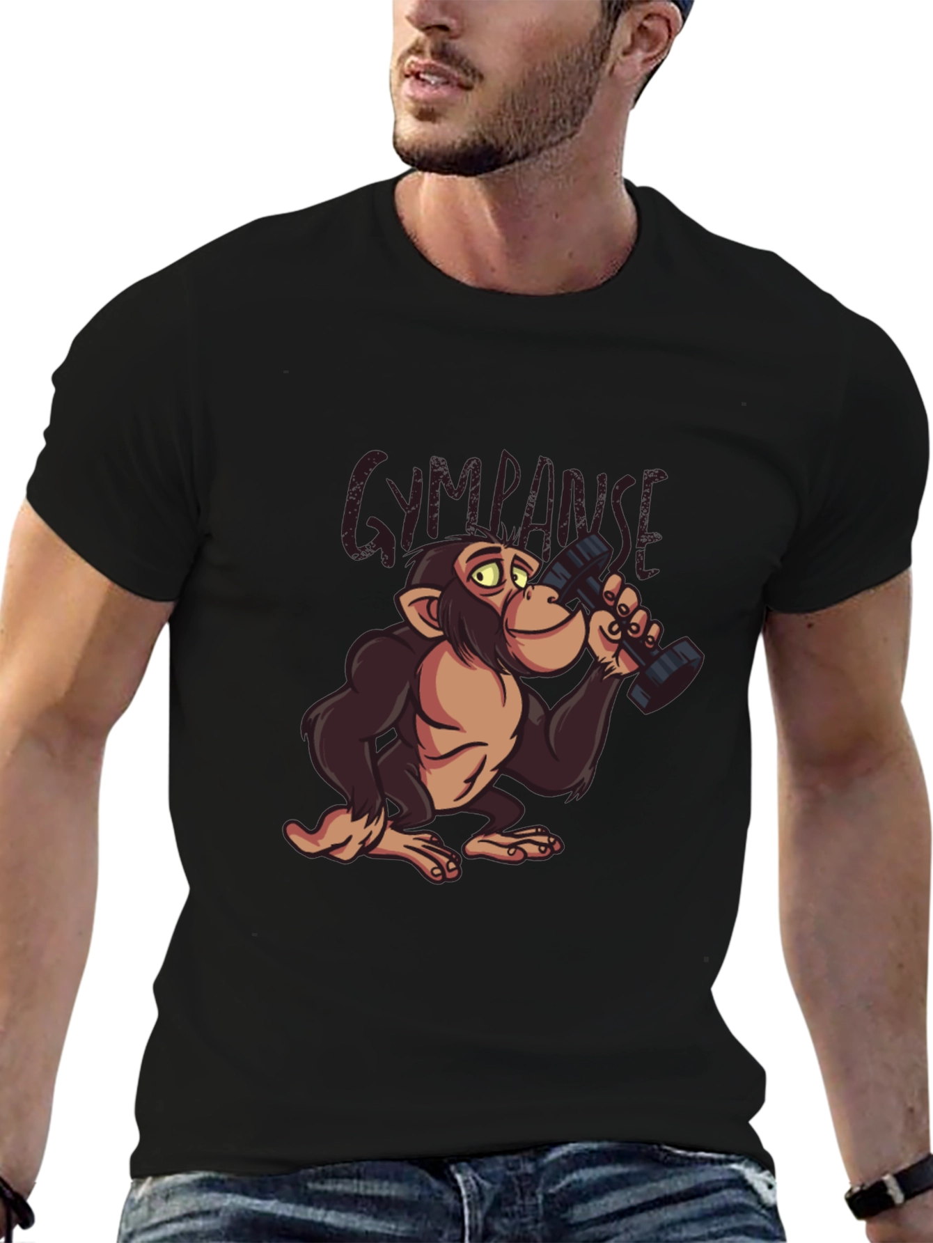 Gympanzee Graphic T-Shirt - Funny Workout Apparel