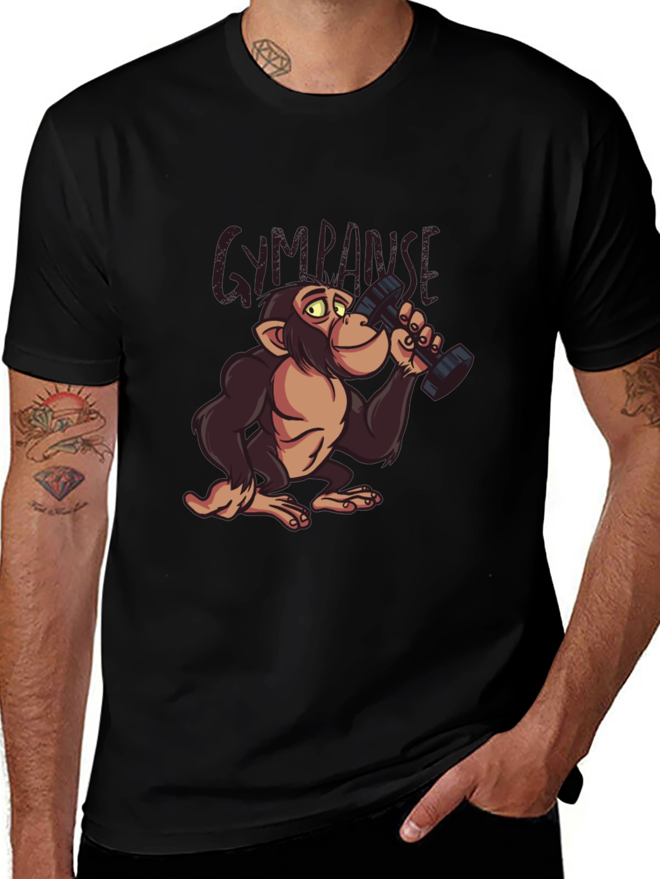 Gympanzee Graphic T-Shirt - Funny Workout Apparel