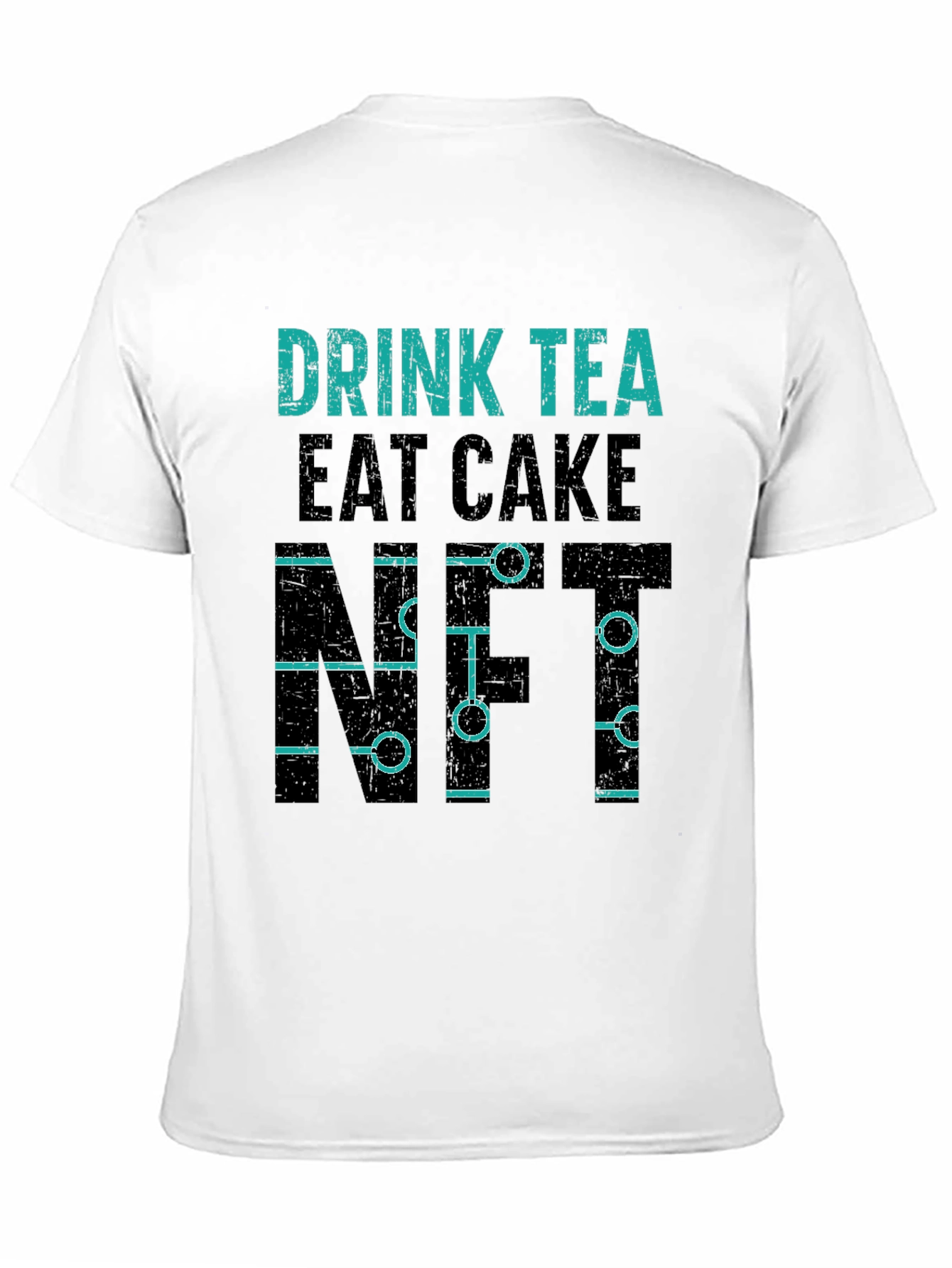Drink Tea Eat Cake NFT Black T-Shirt