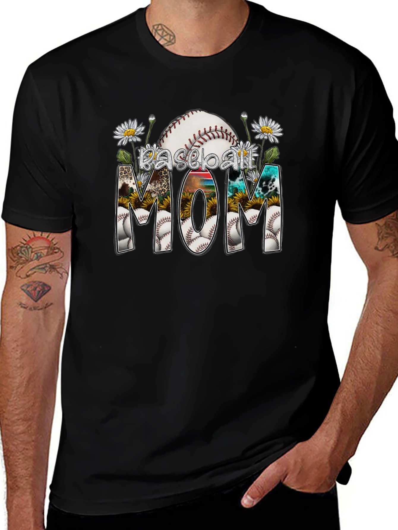 Baseball Mom Graphic T-Shirt