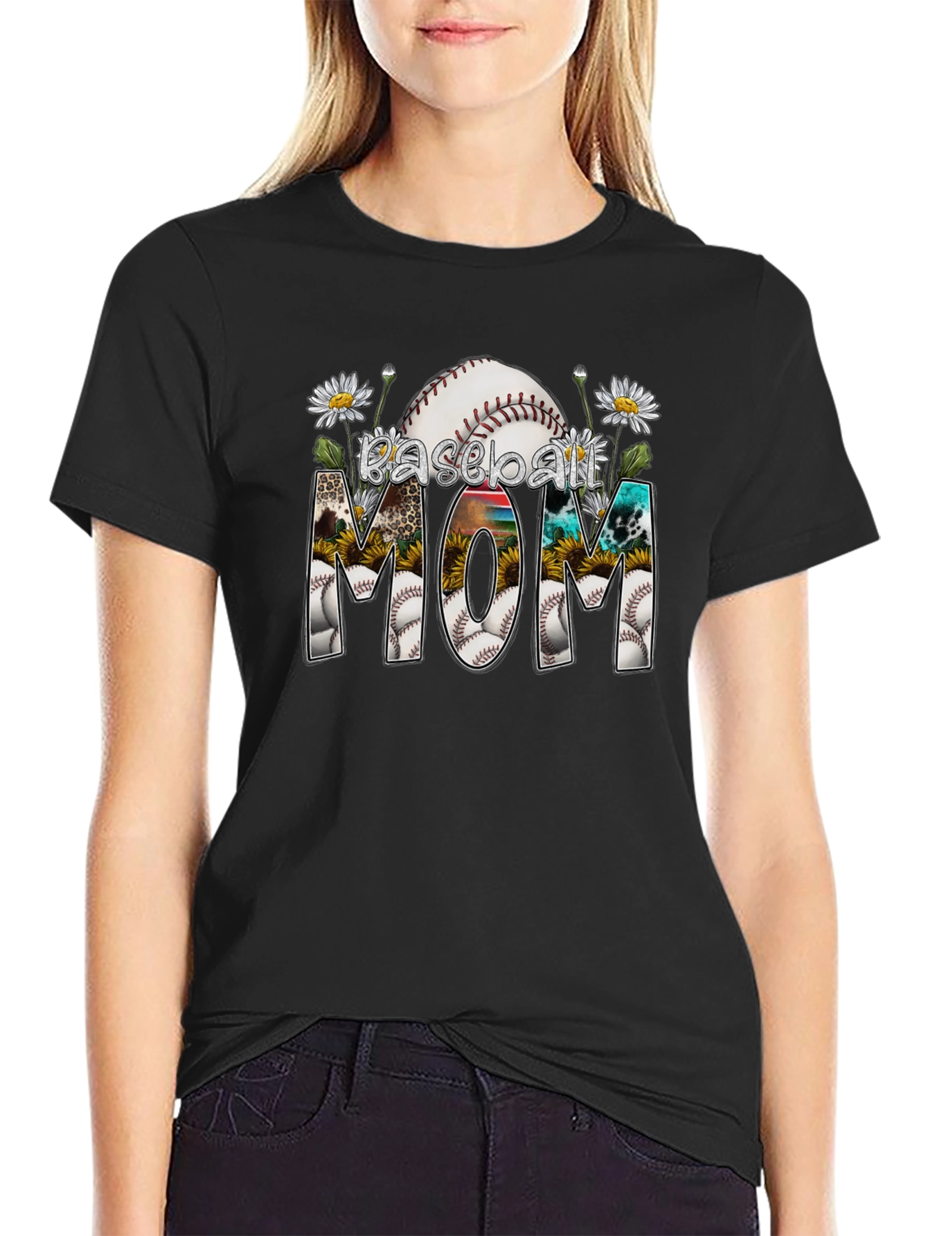 Baseball Mom Graphic T-Shirt