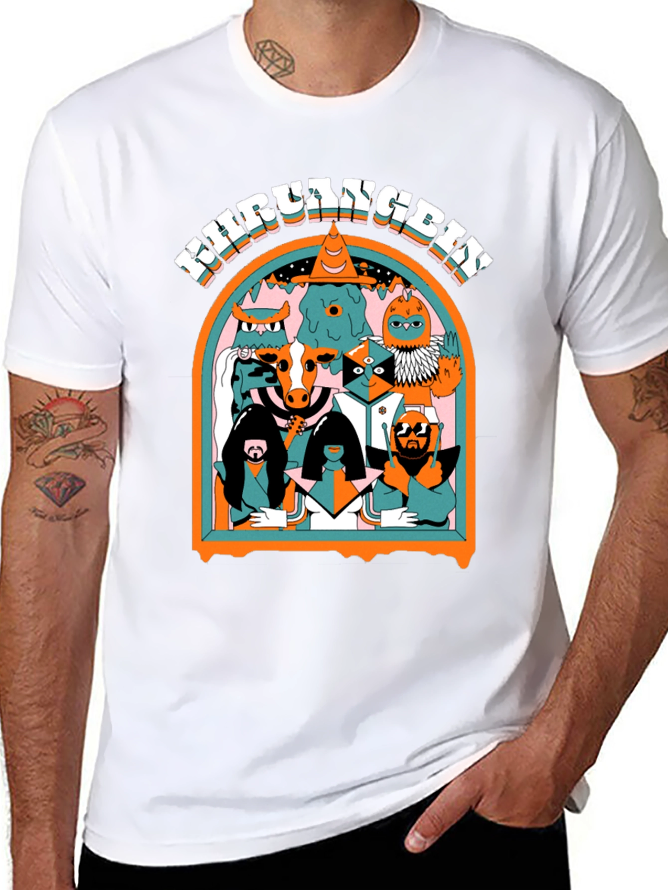 Khruangbin Band Graphic Print T-Shirt