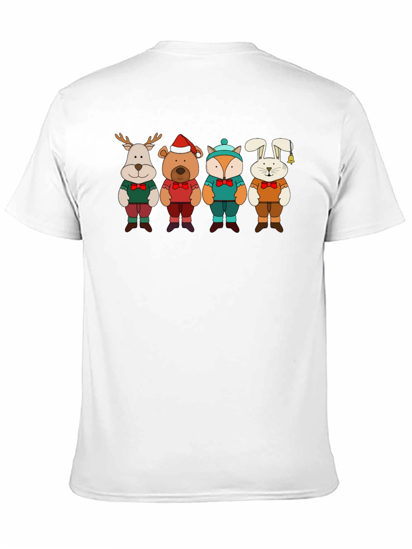 Festive Animal Crewneck T-Shirt