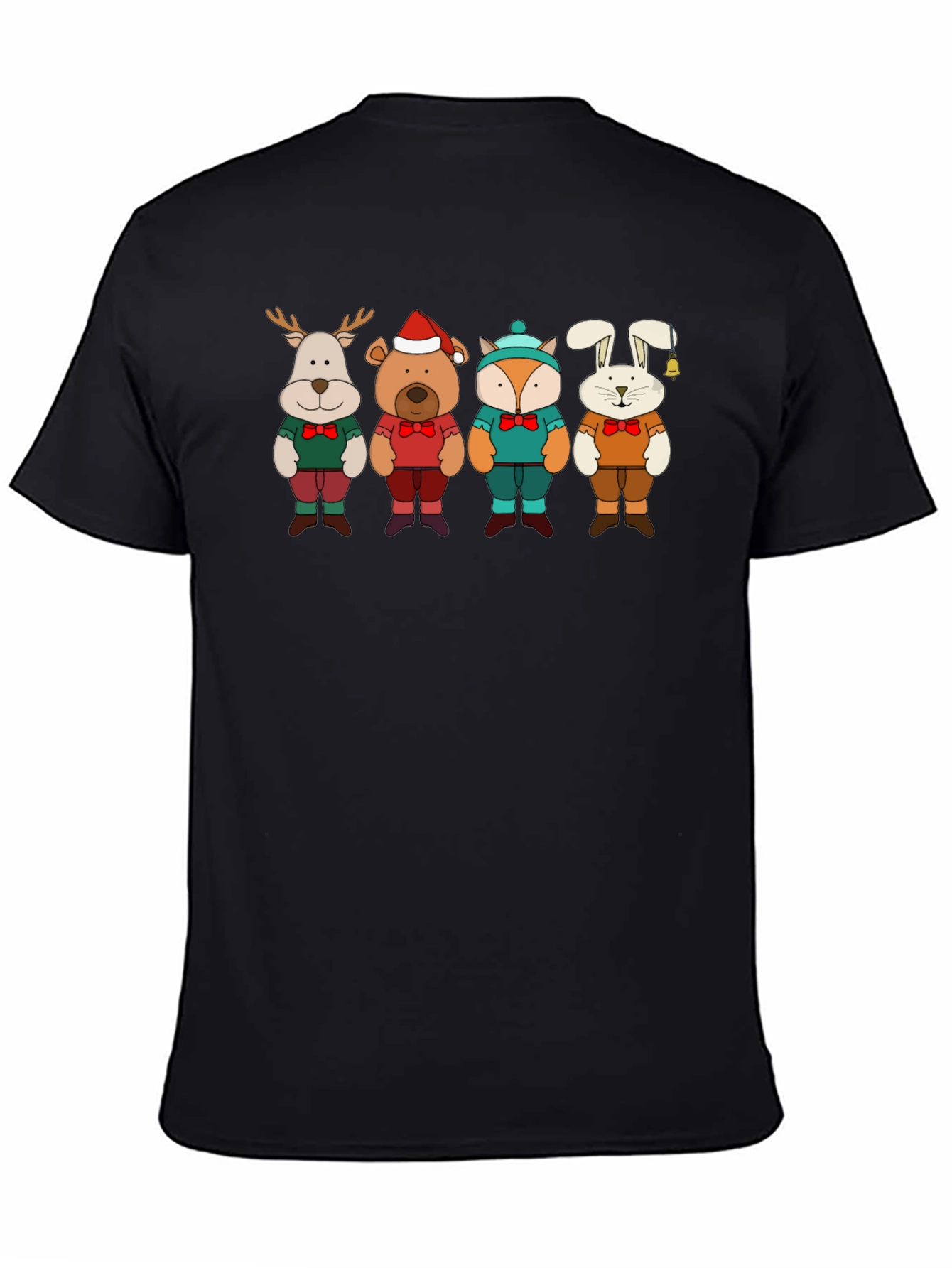 Festive Animal Crewneck T-Shirt