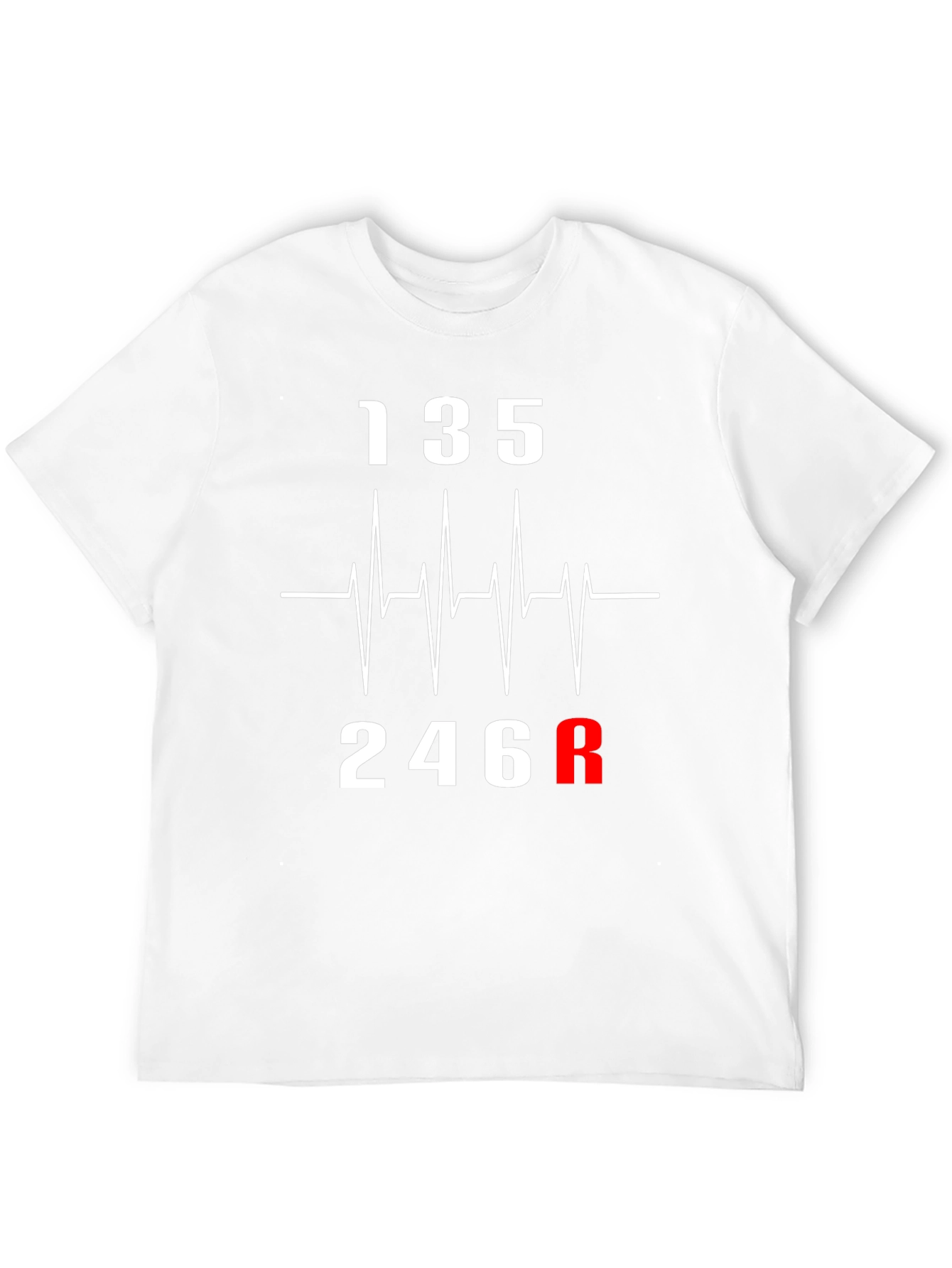Heartbeat Gear Shift T-Shirt - Car Enthusiast Tee