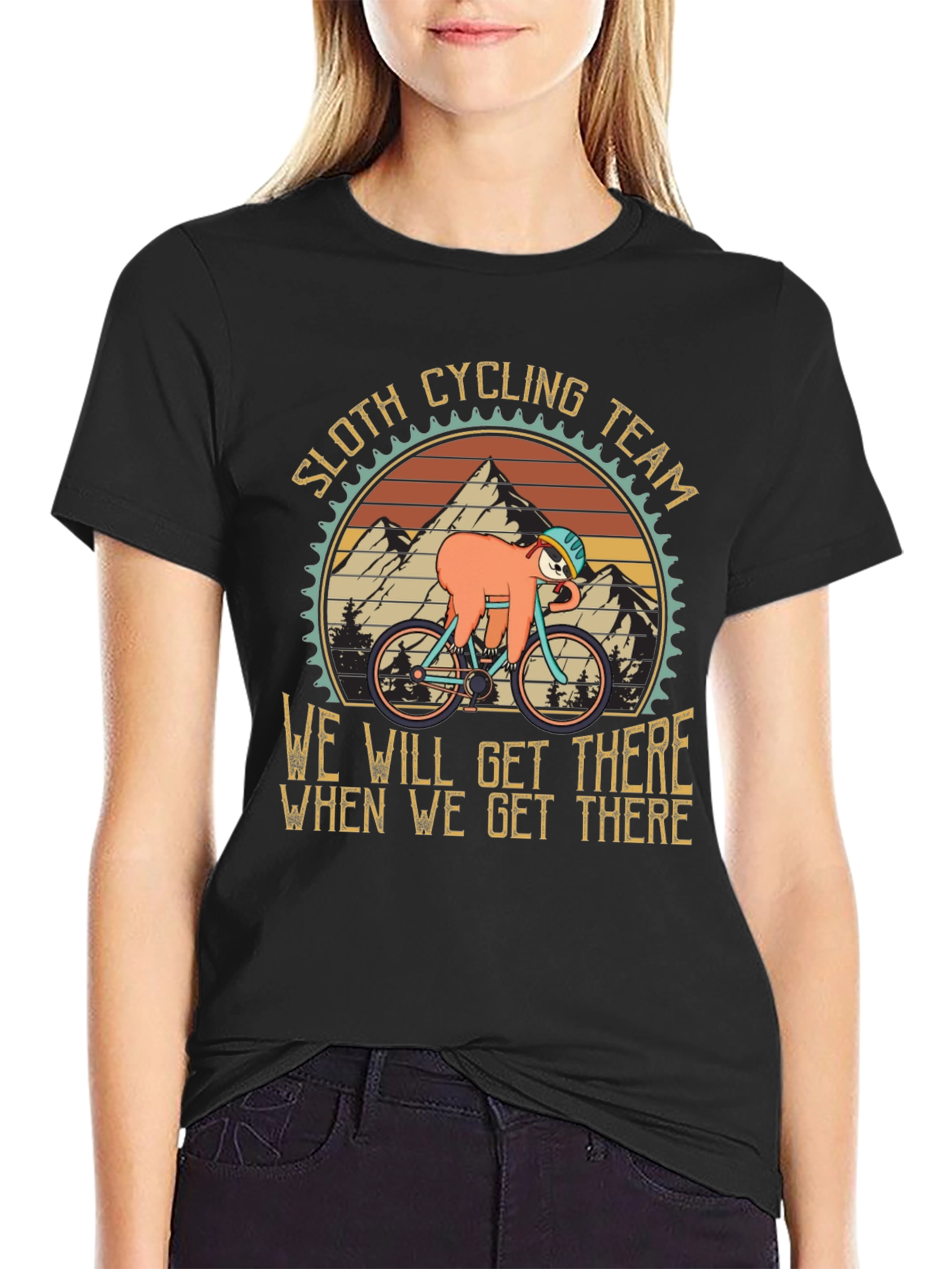 Sloth Cycling Team Graphic Tee