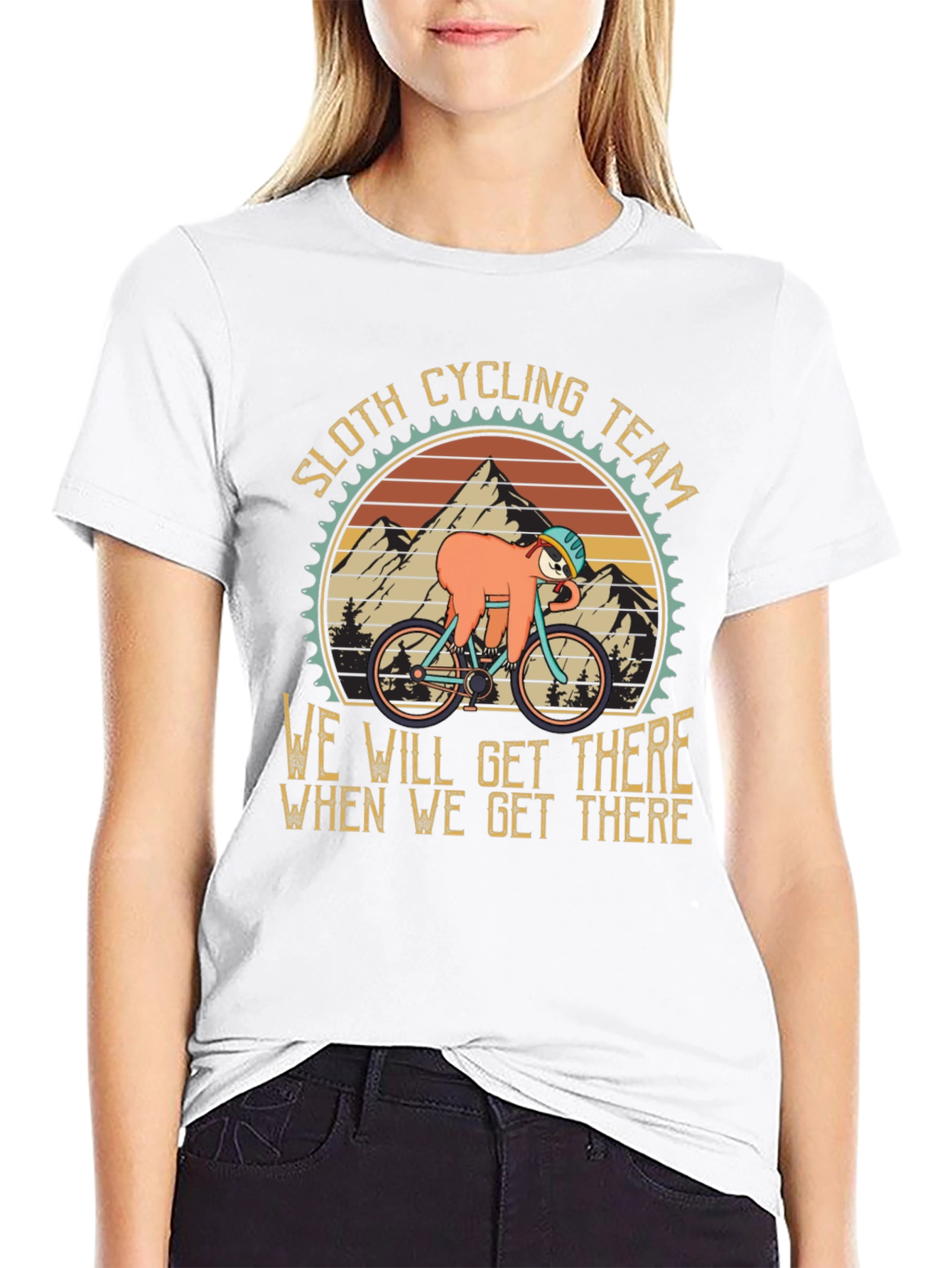 Sloth Cycling Team Graphic Tee