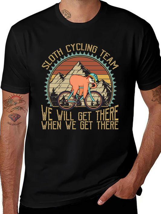 Sloth Cycling Team Graphic Tee