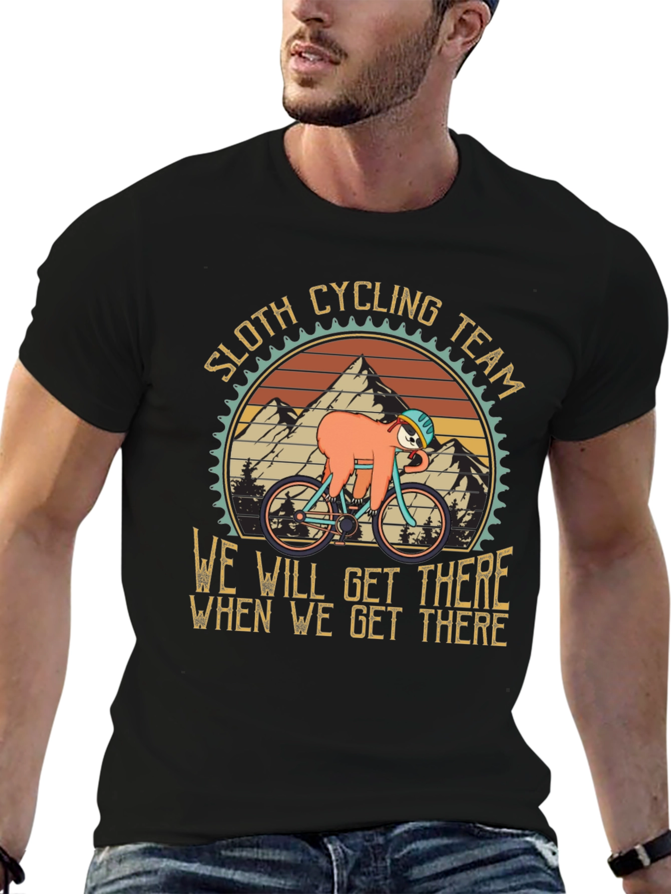 Sloth Cycling Team Graphic Tee