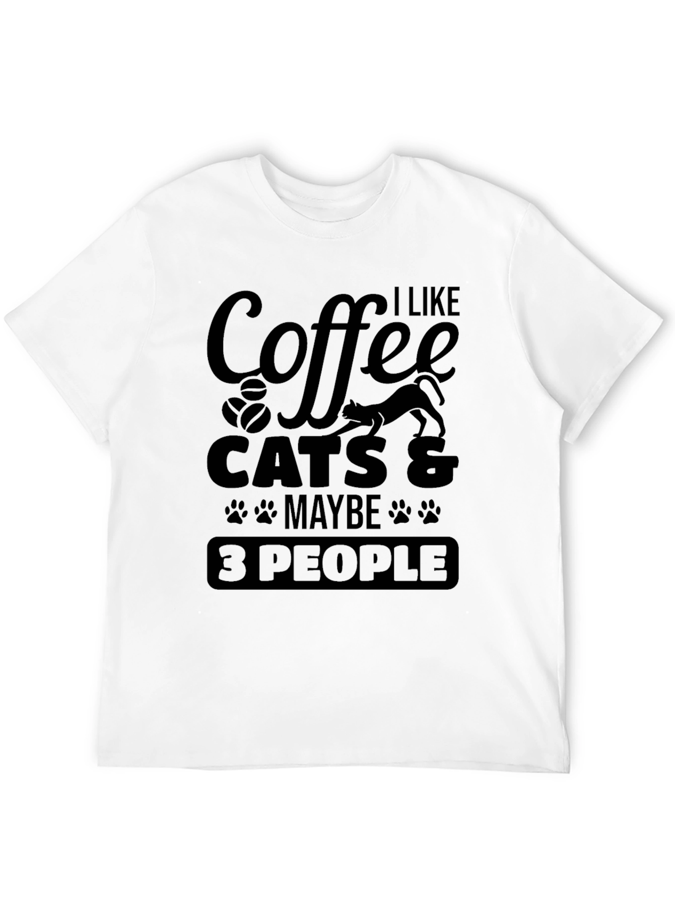 Coffee Cats & Maybe 3 People T-Shirt