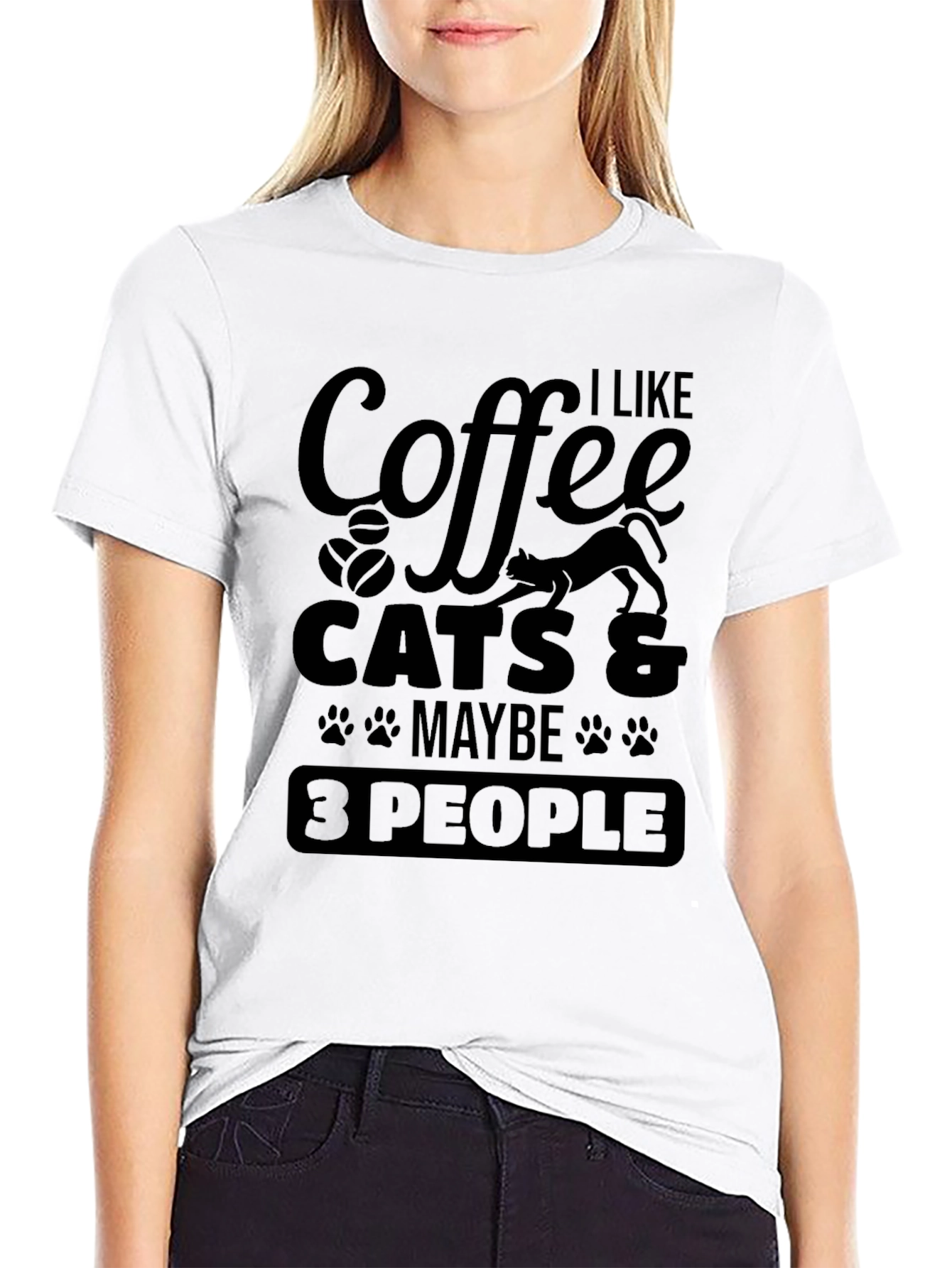Coffee Cats & Maybe 3 People T-Shirt