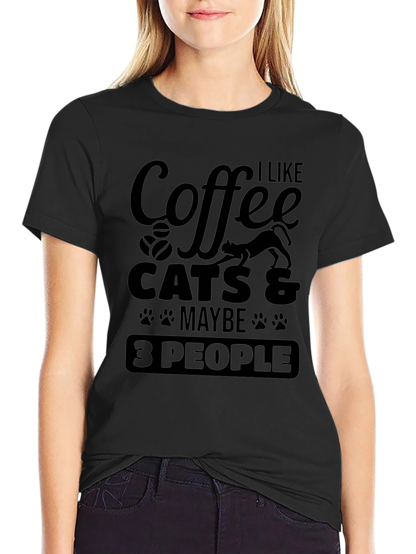 Coffee Cats & Maybe 3 People T-Shirt
