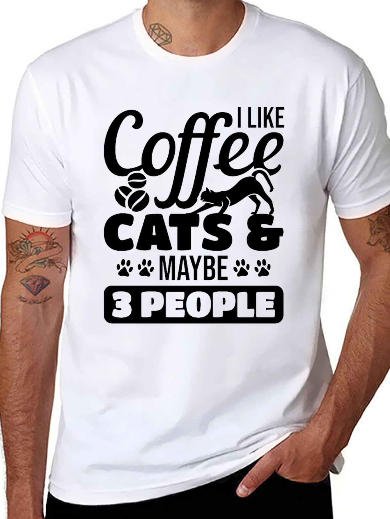 Coffee Cats & Maybe 3 People T-Shirt