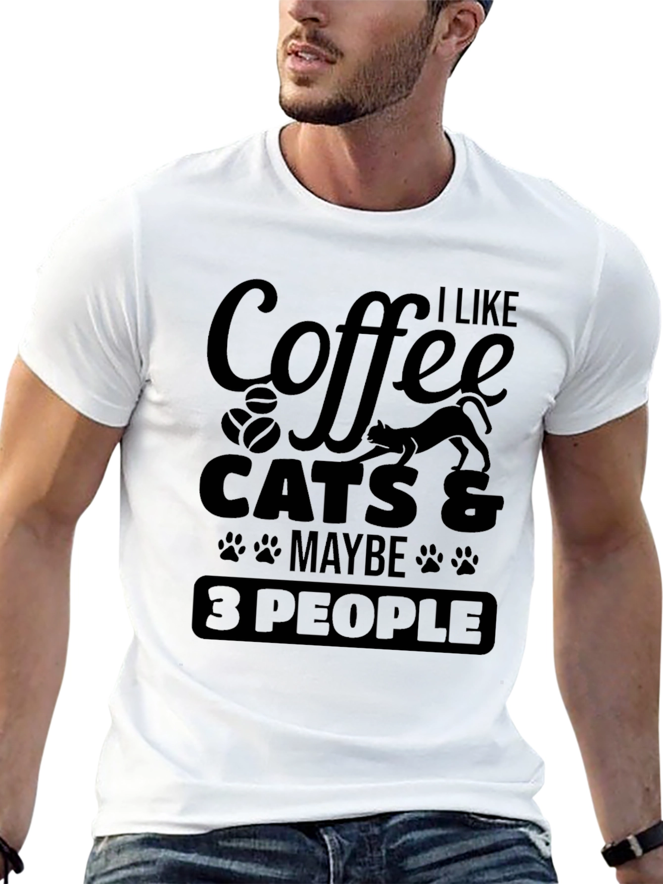 Coffee Cats & Maybe 3 People T-Shirt