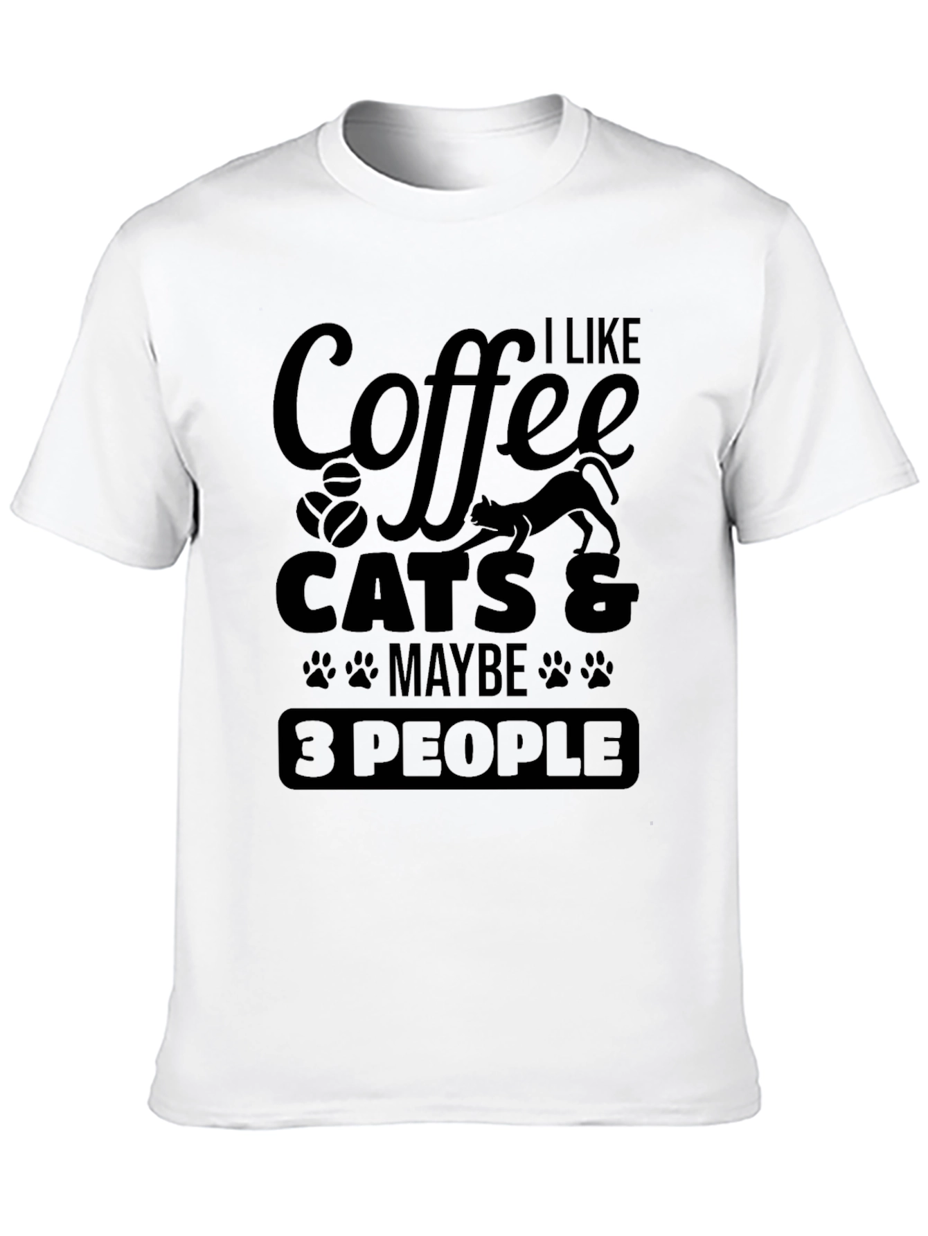 Coffee Cats & Maybe 3 People T-Shirt