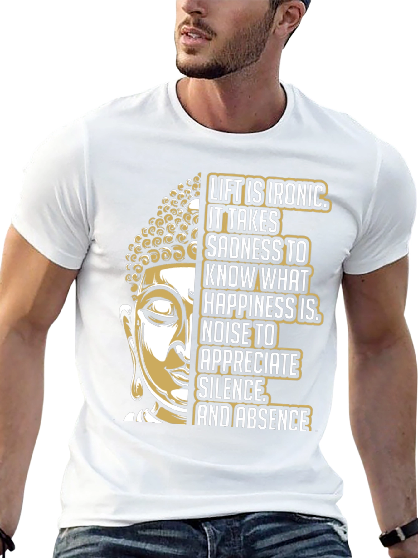 Buddha Ironic Life Graphic T-Shirt