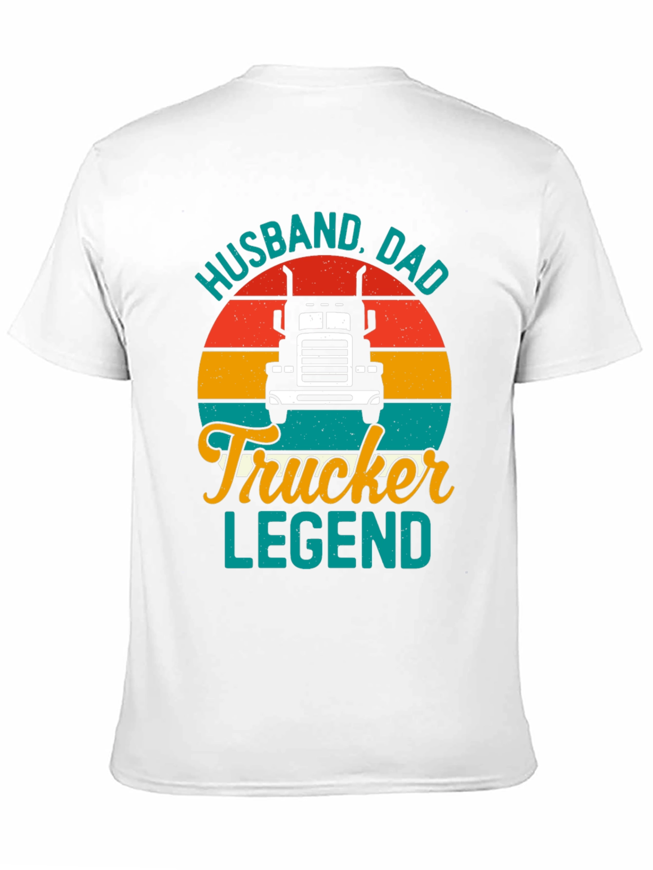 Husband Dad Trucker Legend Graphic T-Shirt