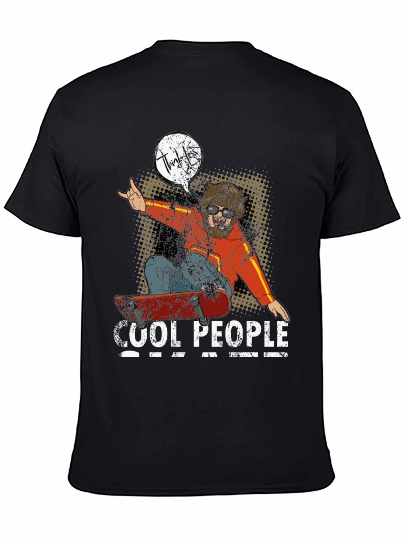 Cool People Skateboard Graphic Tee