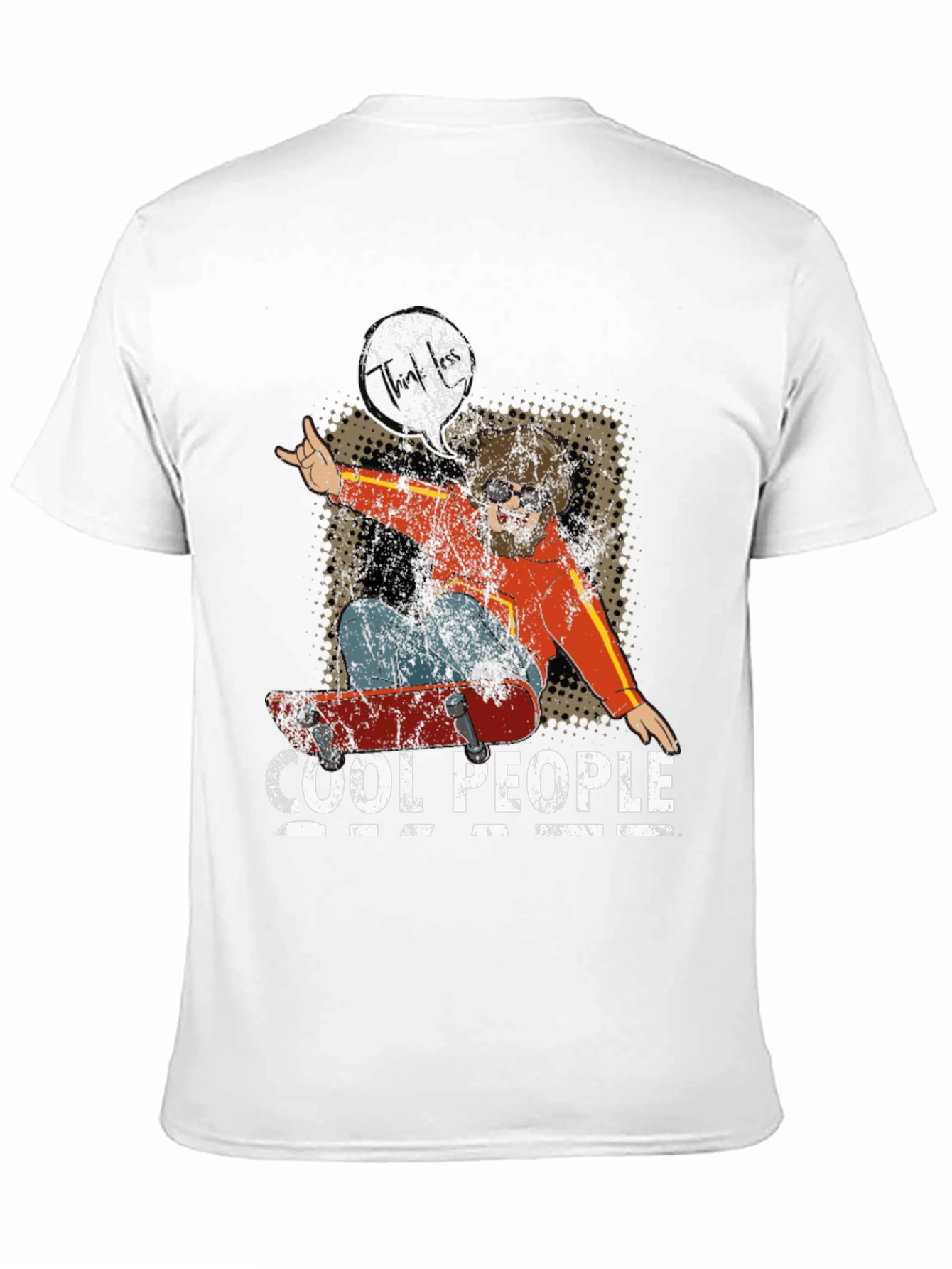 Cool People Skateboard Graphic Tee
