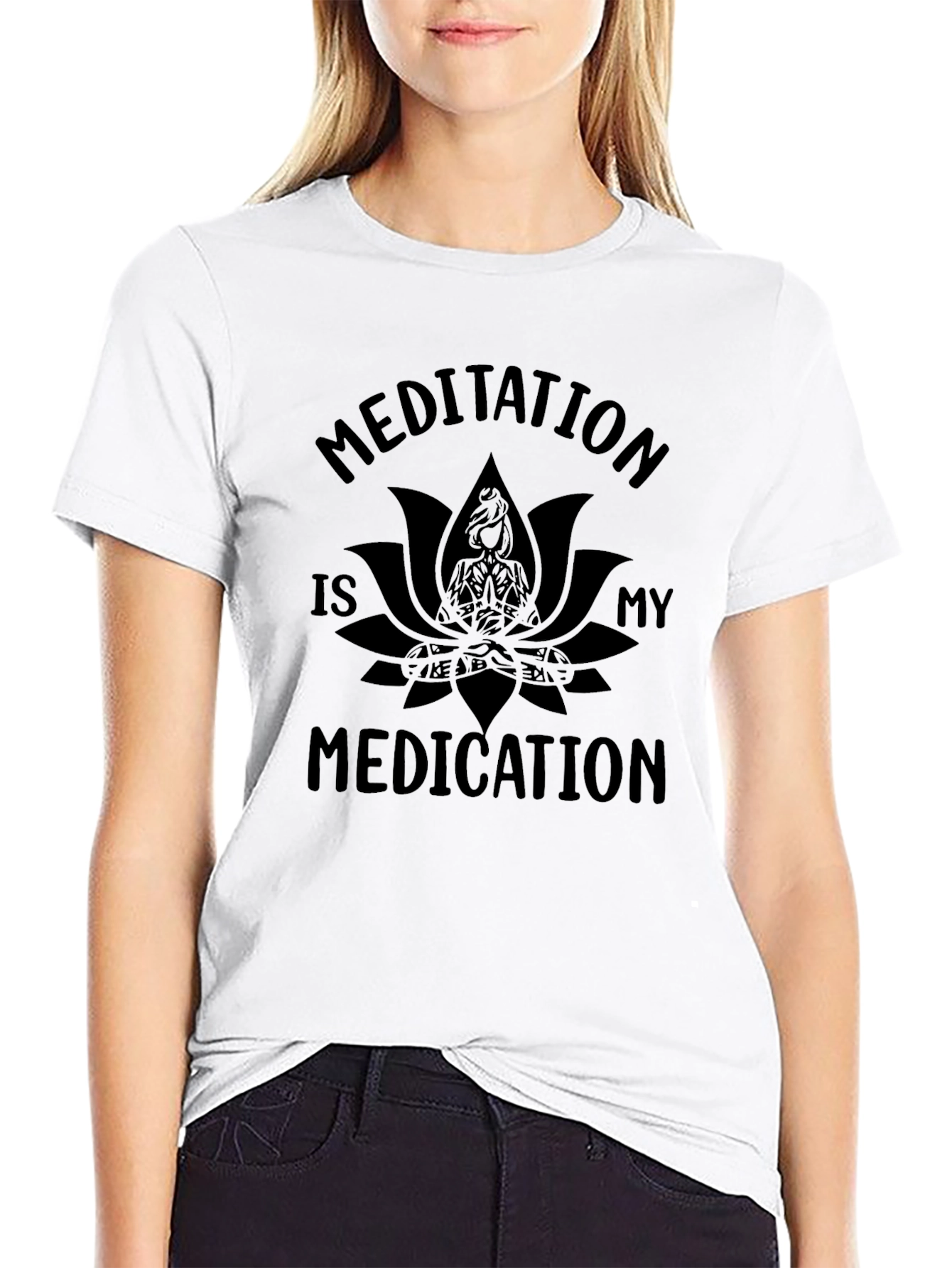 Meditation Is My Medication Graphic T-Shirt