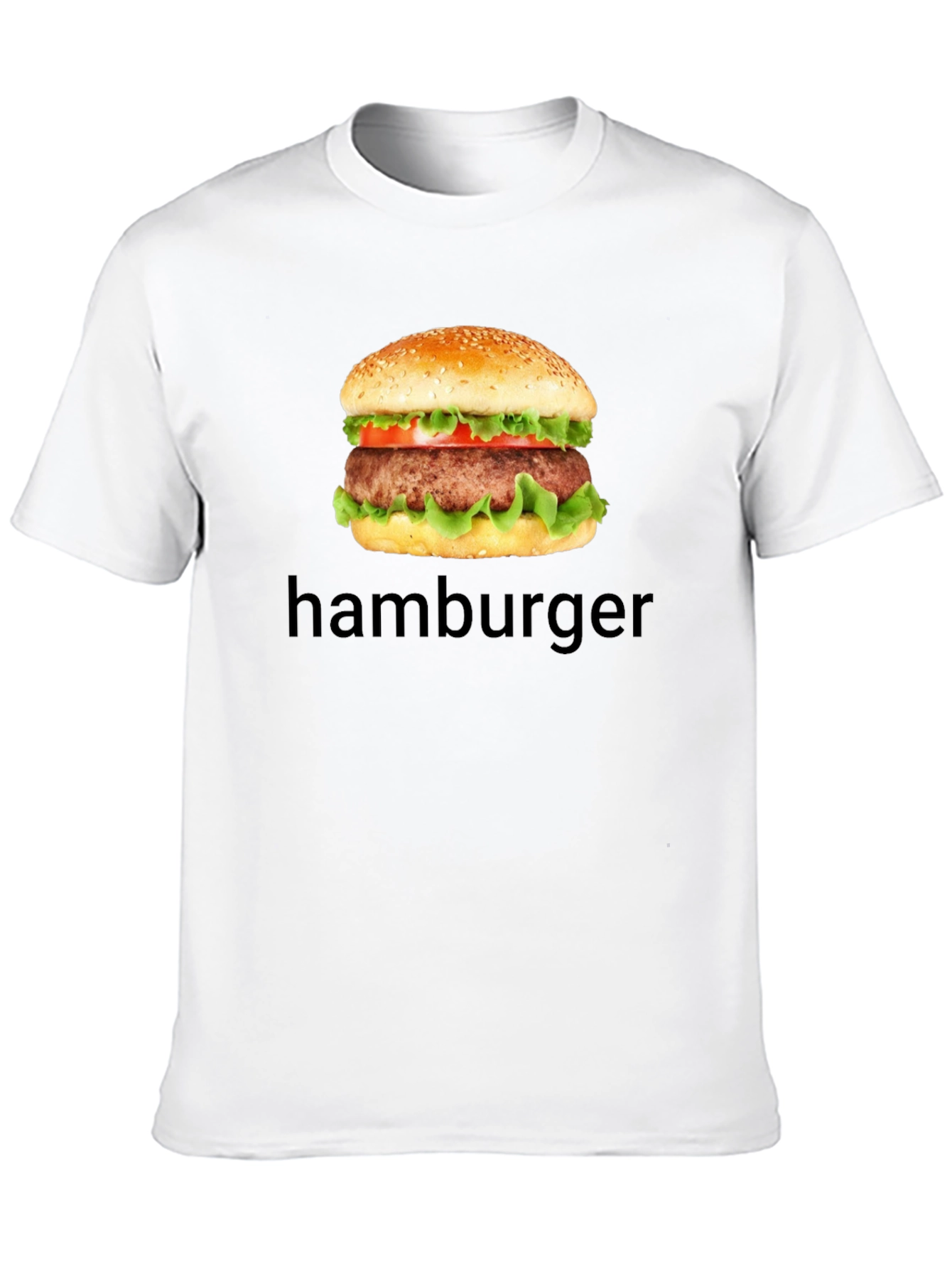 Hamburger Graphic T-Shirt - Casual Black Tee