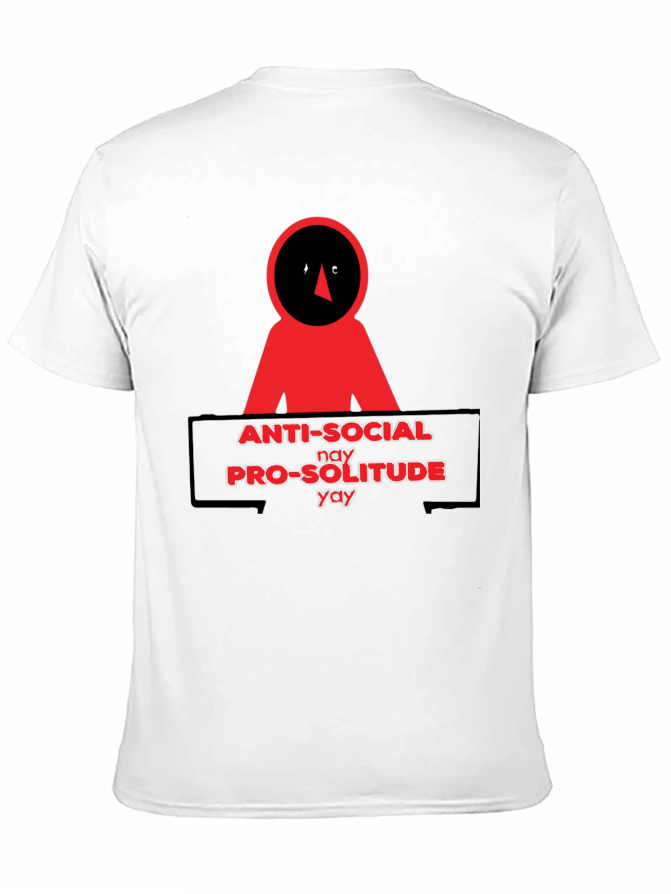 Anti-Social Pro-Solitude Graphic T-Shirt
